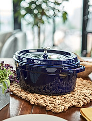 STAUB - La Cocotte - Oval cast iron, 3 layer enamel - casserole dishes - blue - 4