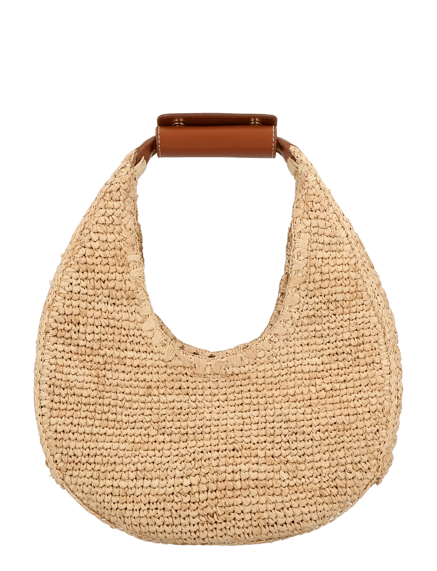 Staud - Moon Raffia Tote Bag - mode trends - beige - 0