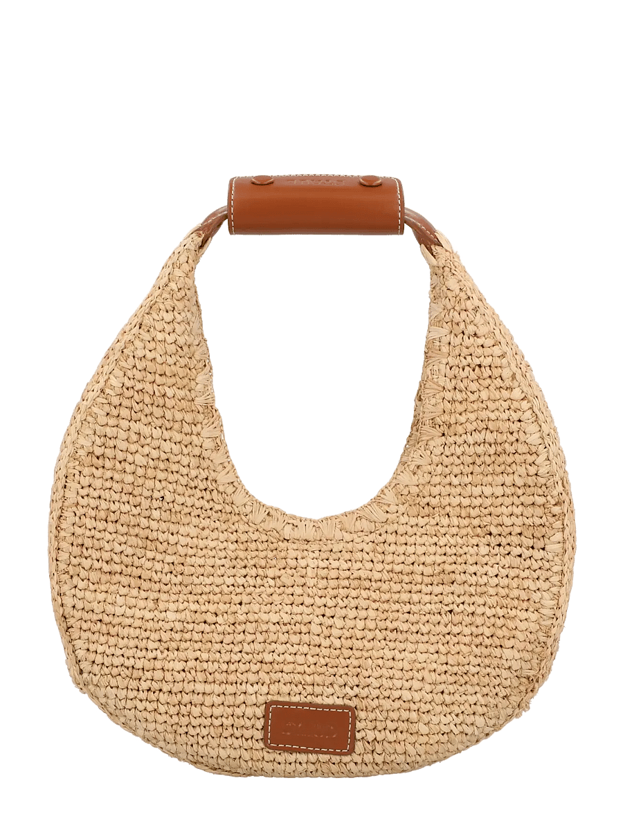 Staud - Moon Raffia Tote Bag - mode trends - beige - 1