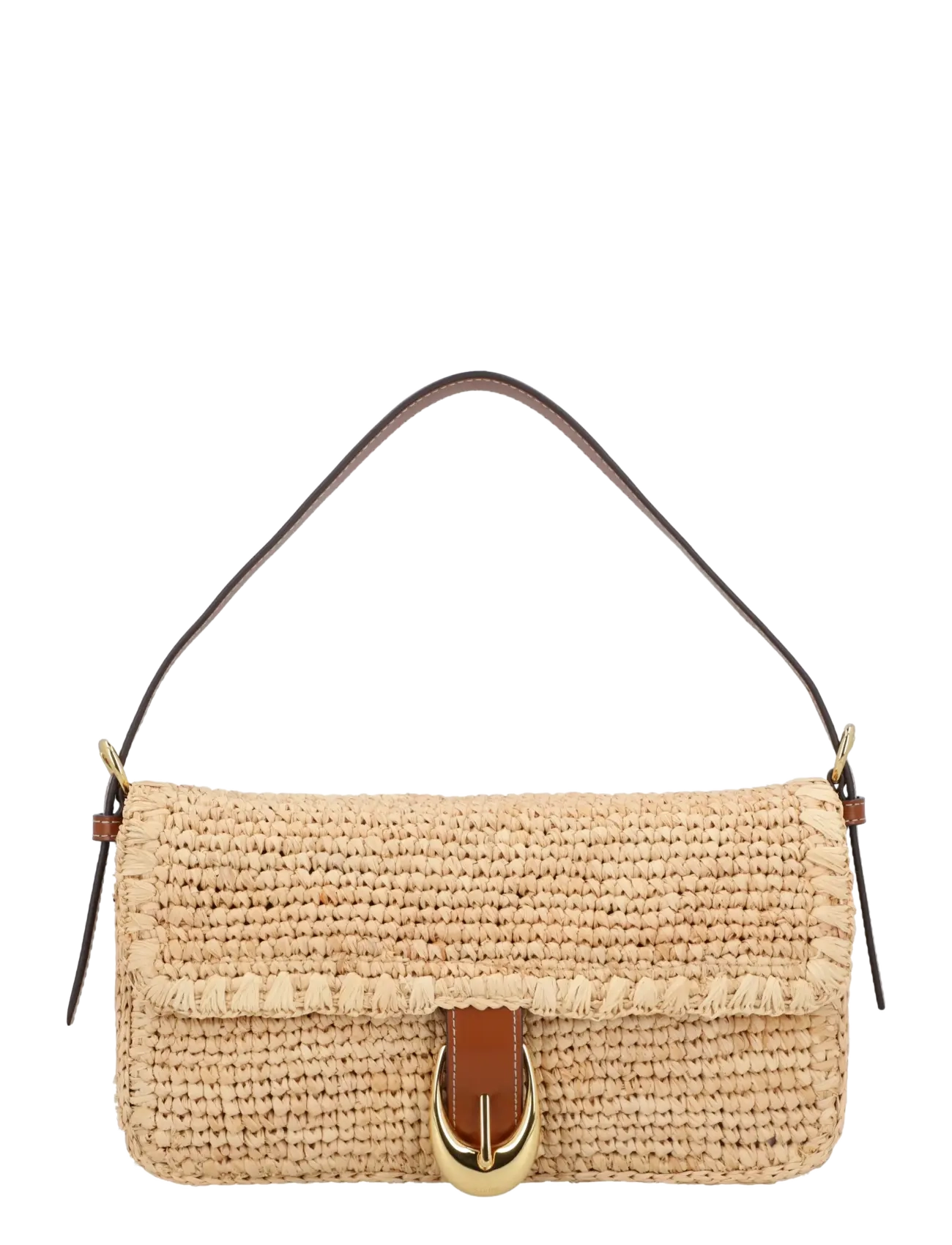 Staud Harlow Raffia Shoulder Bag - New arrivals - BEIGE / beige