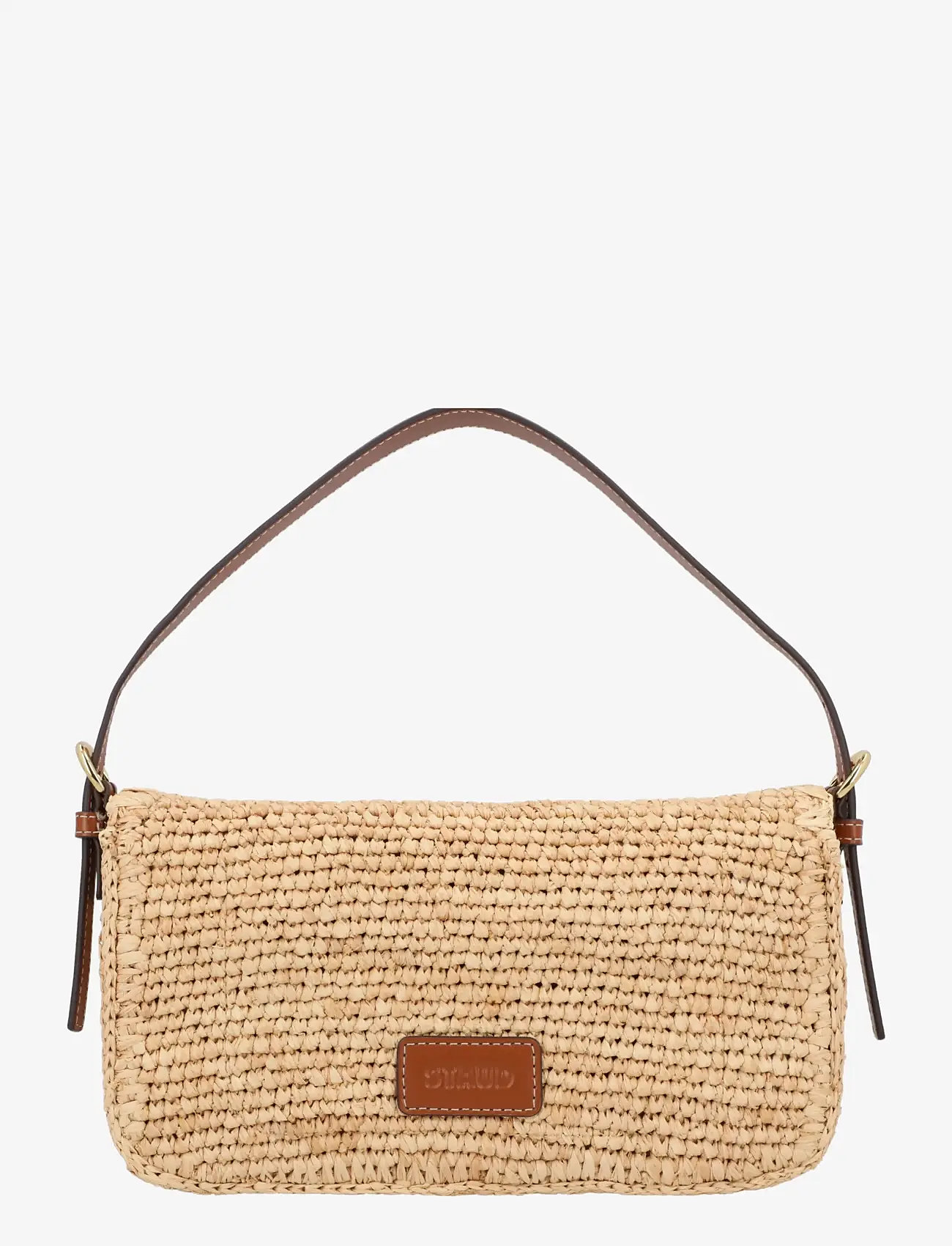 Staud - Harlow Raffia Shoulder Bag - fashion trends - beige - 1