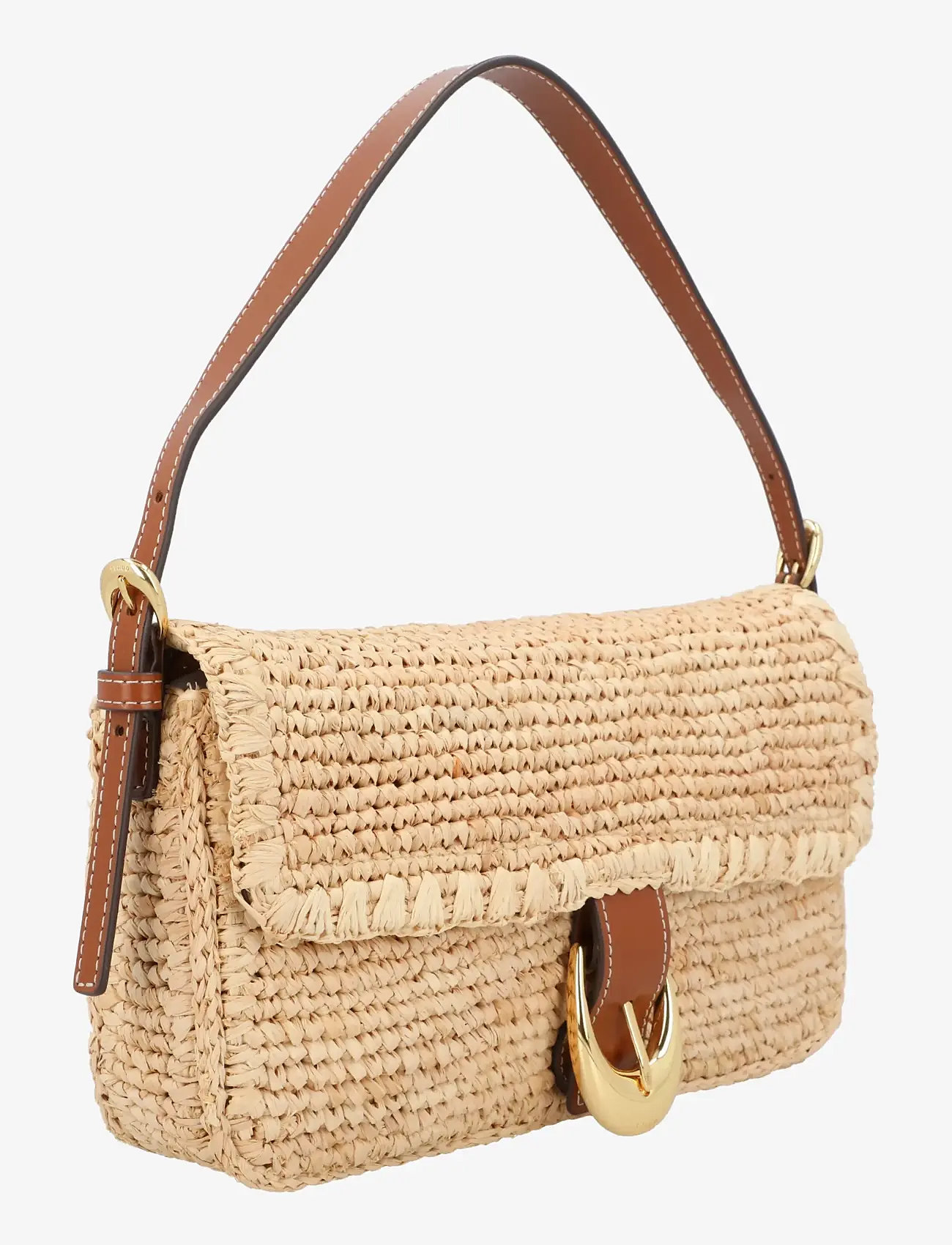 Staud - Harlow Raffia Shoulder Bag - fashion trends - beige - 2