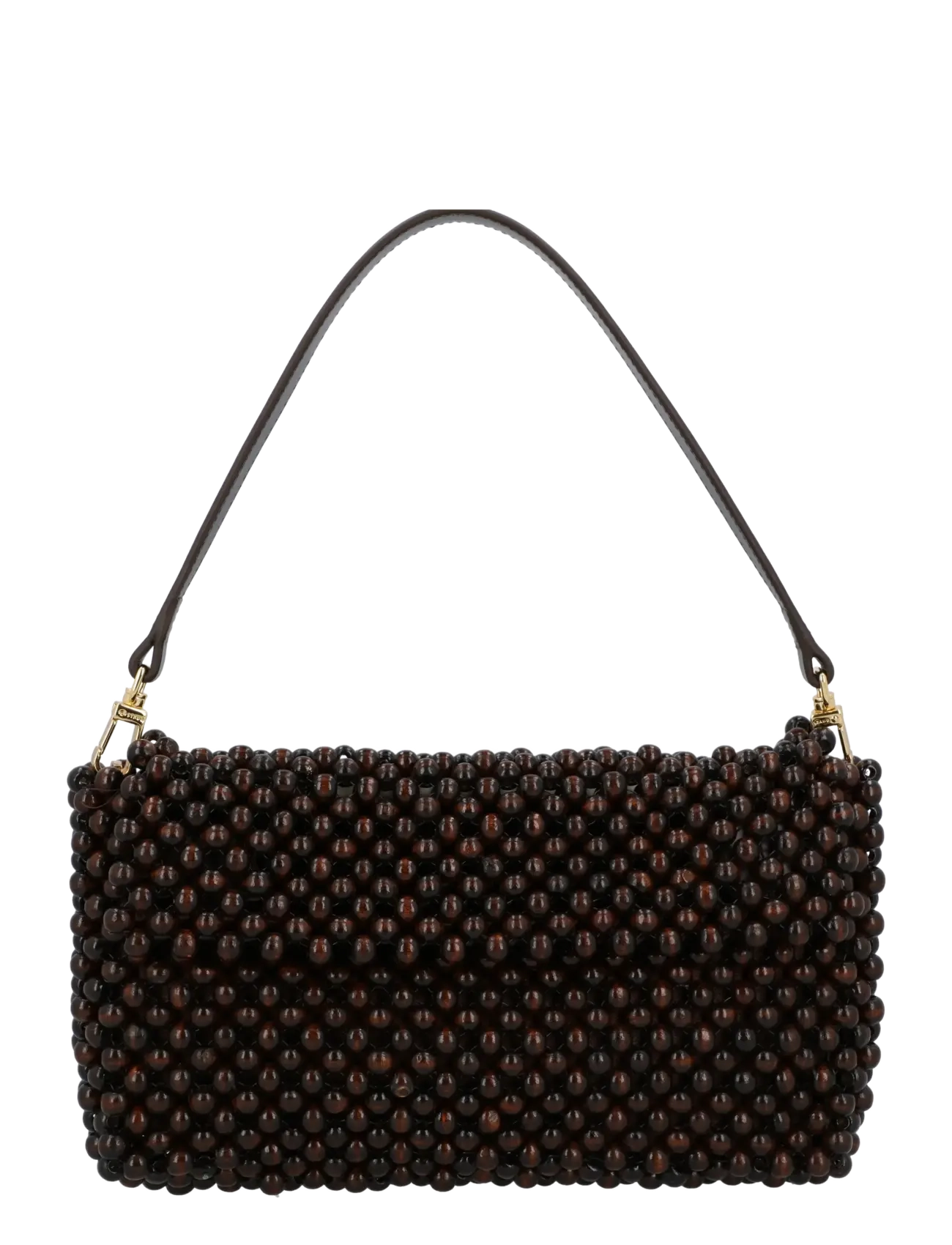 Staud Timmy Beaded Shoulder Bag, One Size, Brown, Tasker > Små Skuldertasker-Crossbody-Tasker, Dame