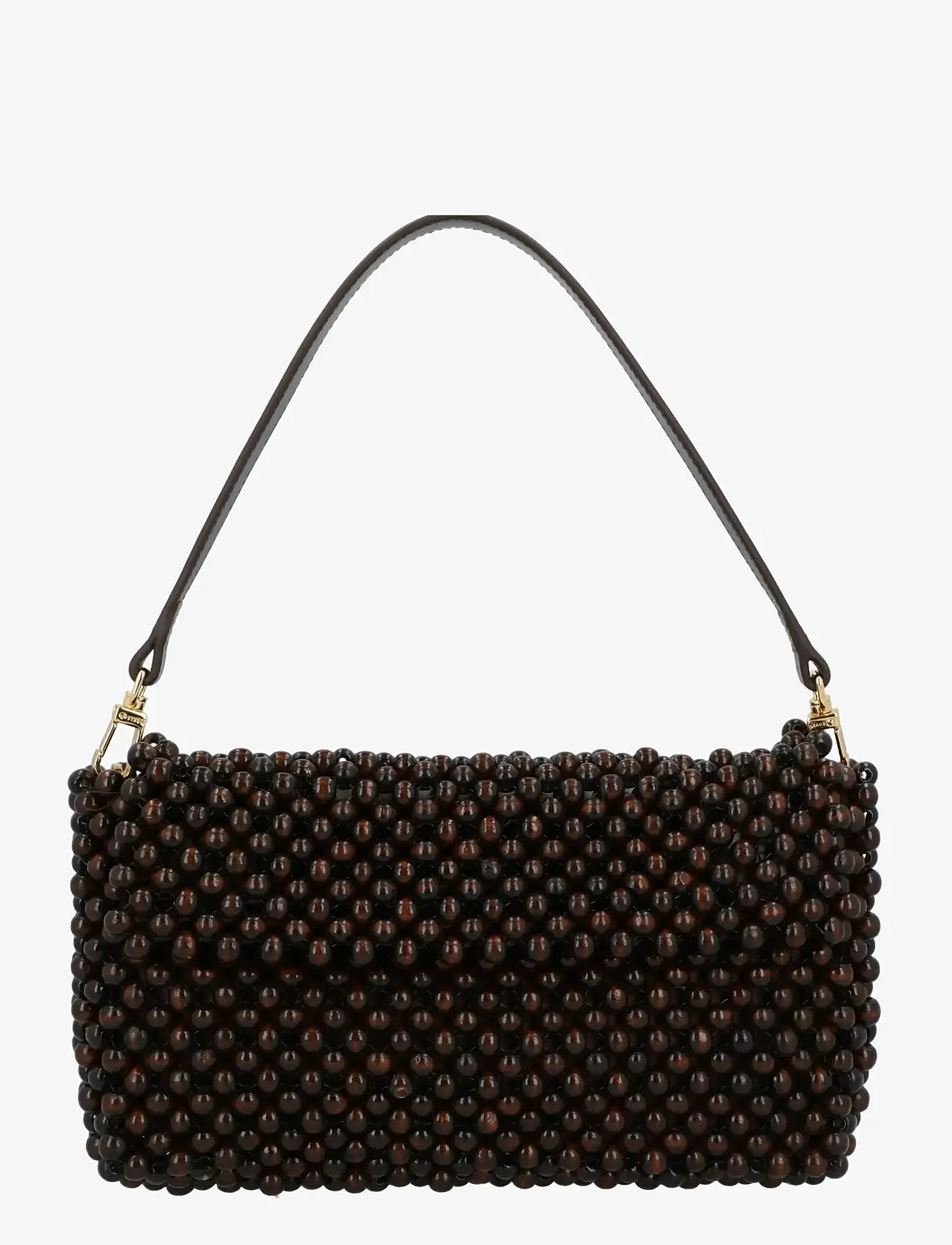 Staud - Timmy Beaded Shoulder Bag - mode trends - brown - 0