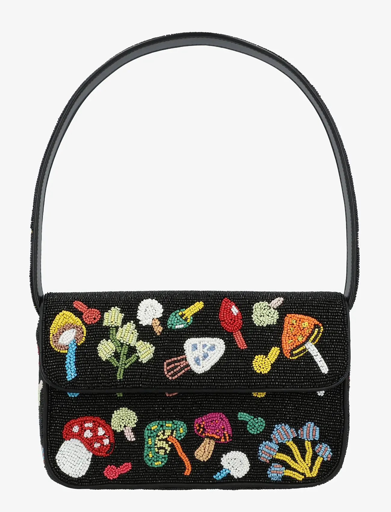 Staud - Tommy Beaded Shoulder Bag - modetrends - multicolored / black - 0
