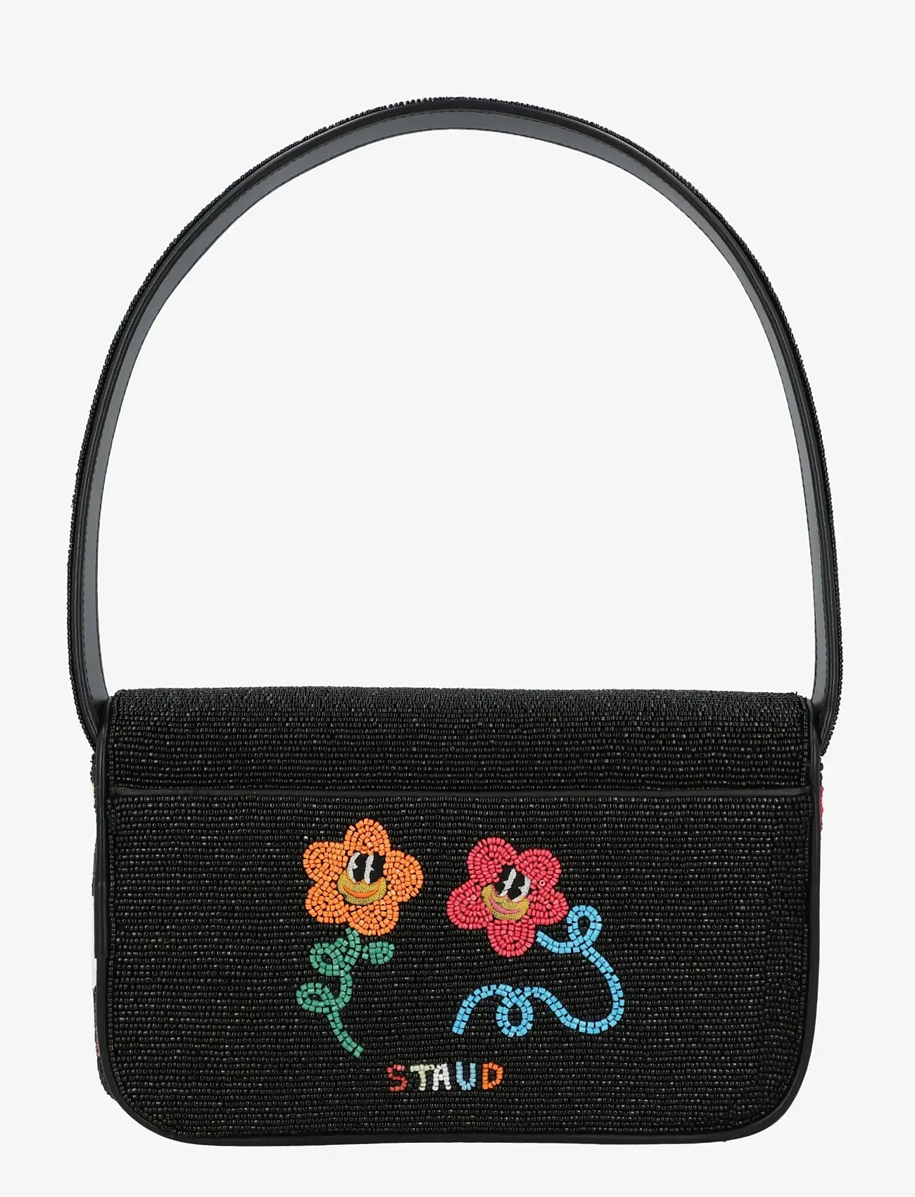 Staud - Tommy Beaded Shoulder Bag - modetrends - multicolored / black - 1