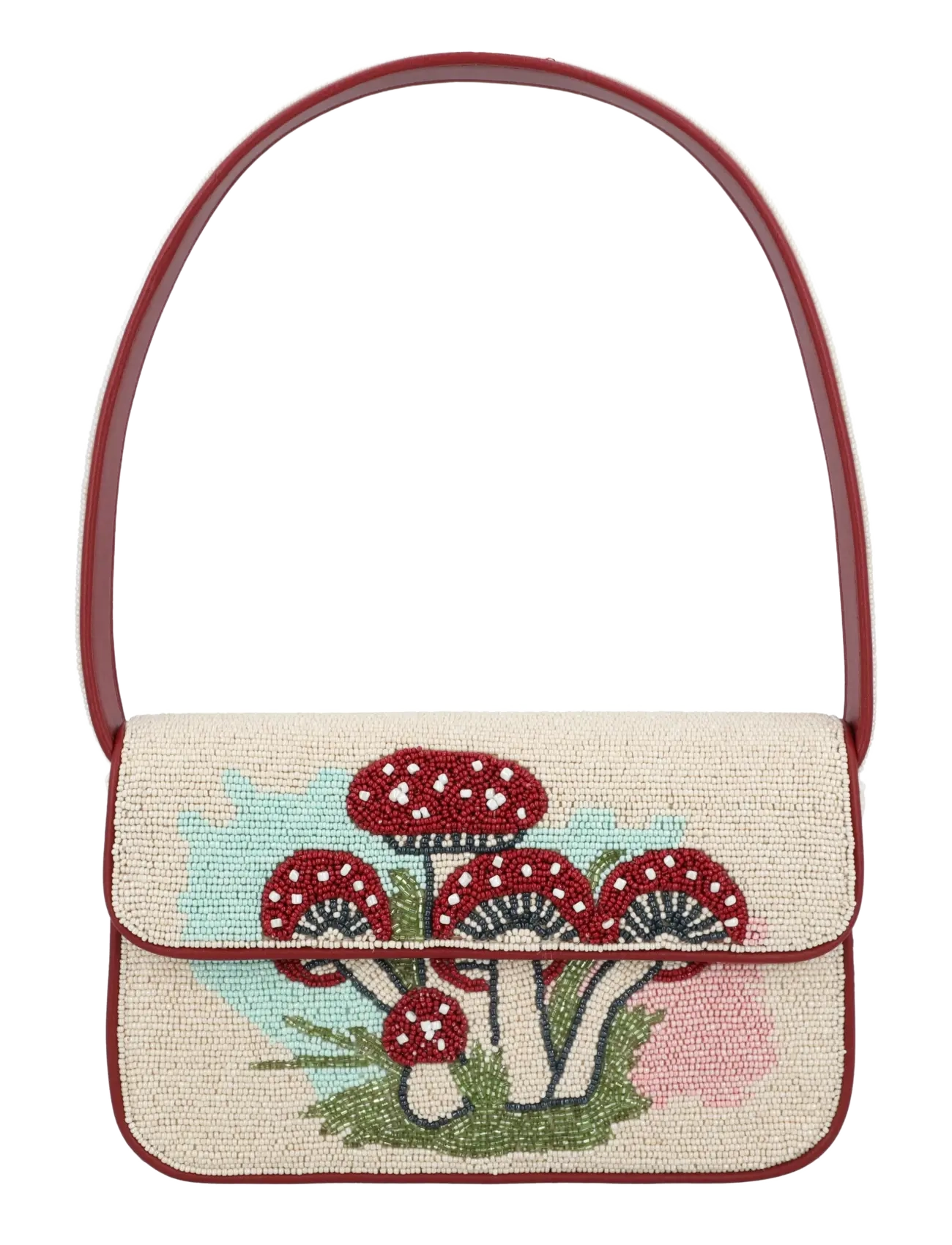 Staud Tommy Beaded Shoulder Bag, One Size, Multi/patterned, Tasker > Små Skuldertasker-Crossbody-Tasker, Dame
