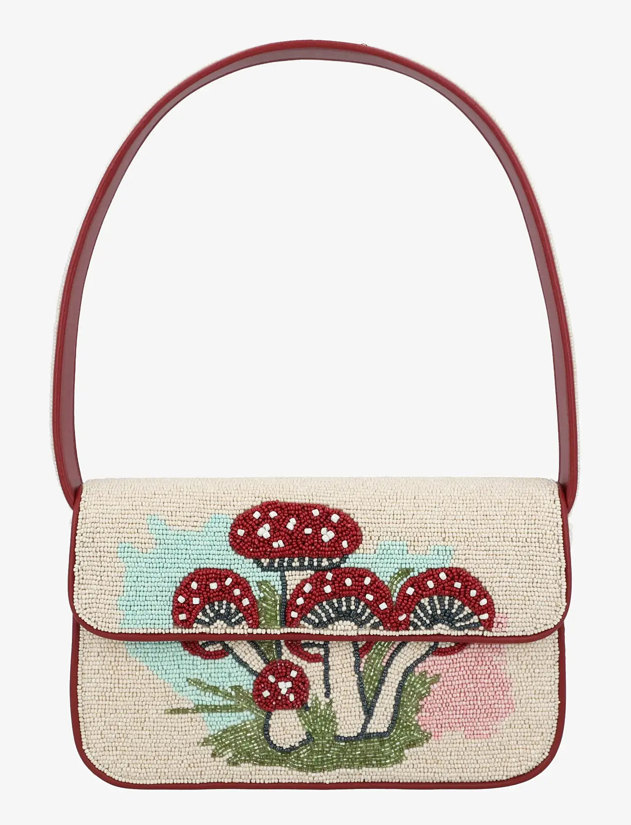 Staud - Tommy Beaded Shoulder Bag - modetrends - multicolored / white - 0