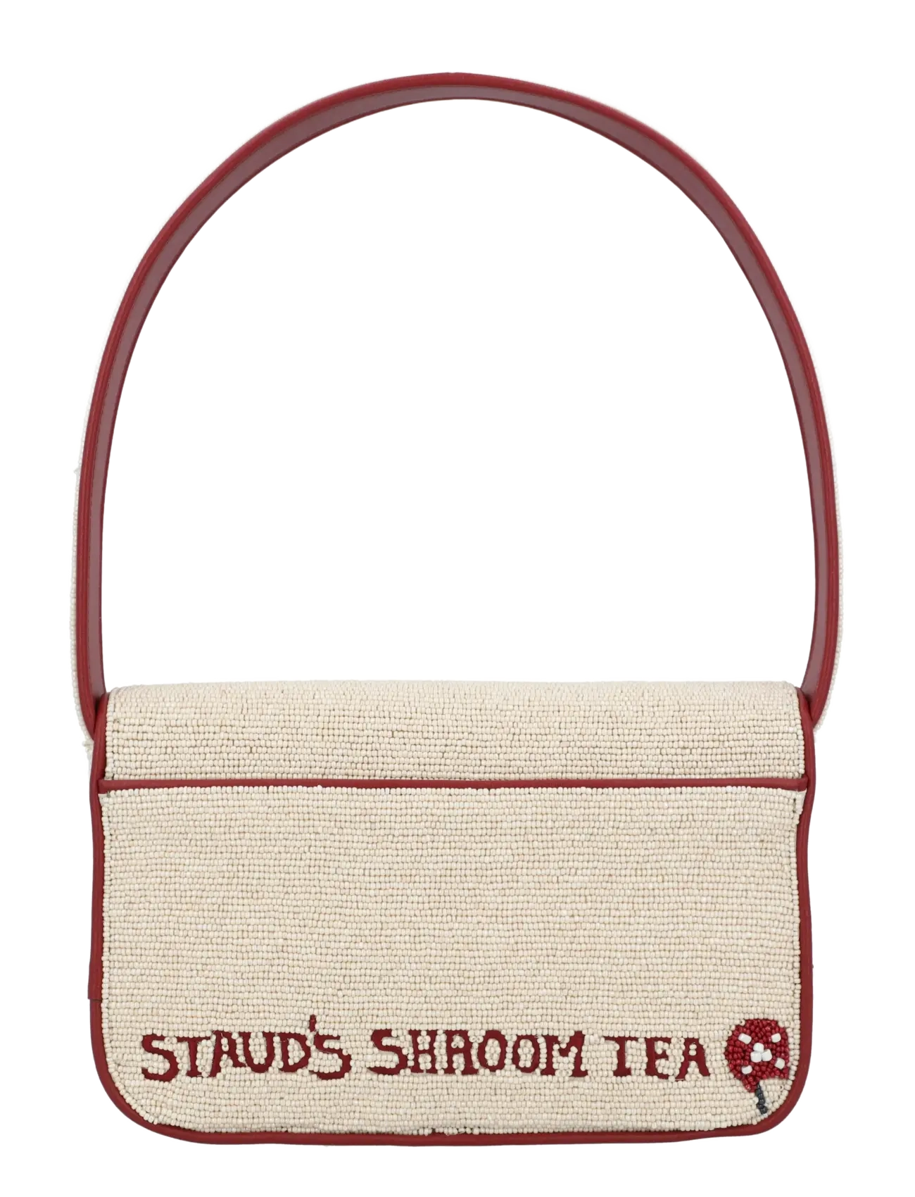 Staud - Tommy Beaded Shoulder Bag - fashion trends - multicolored / white - 1