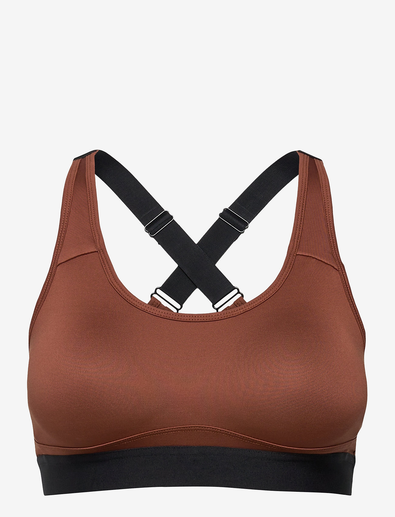 Stay In Place - Padded Crossback Bra - sports bh'er: medium støtte - rusty clay - 0