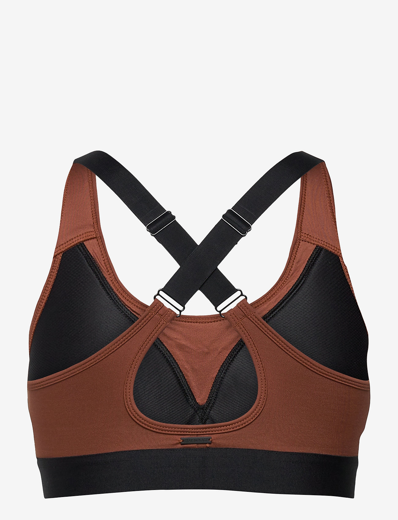 Stay In Place - Padded Crossback Bra - sport bras: medium - rusty clay - 1
