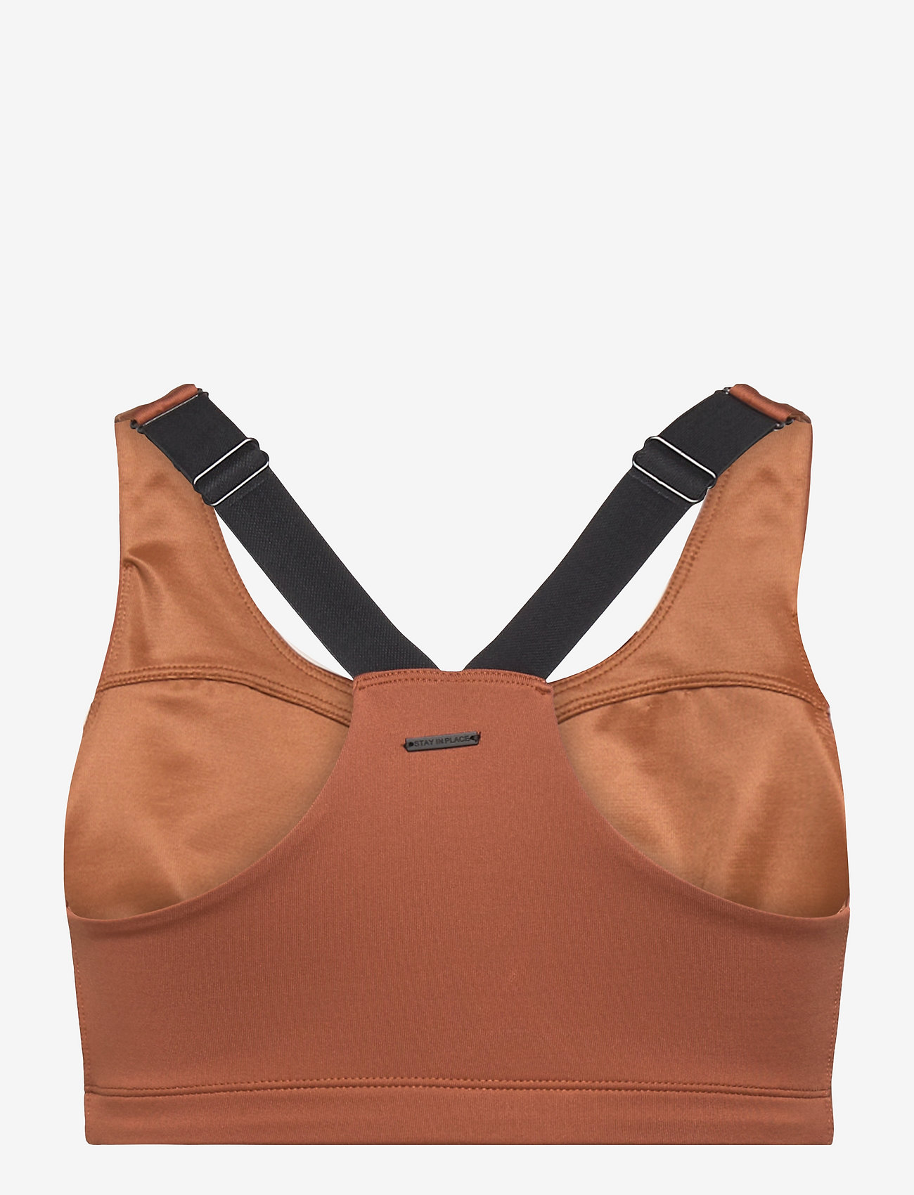 Stay In Place - Front Zip Sports Bra - sports bh-er - rusty clay - 1
