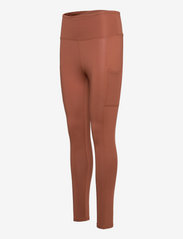 Stay In Place - Side Pocket Tights - running & training tights - rusty clay - 2