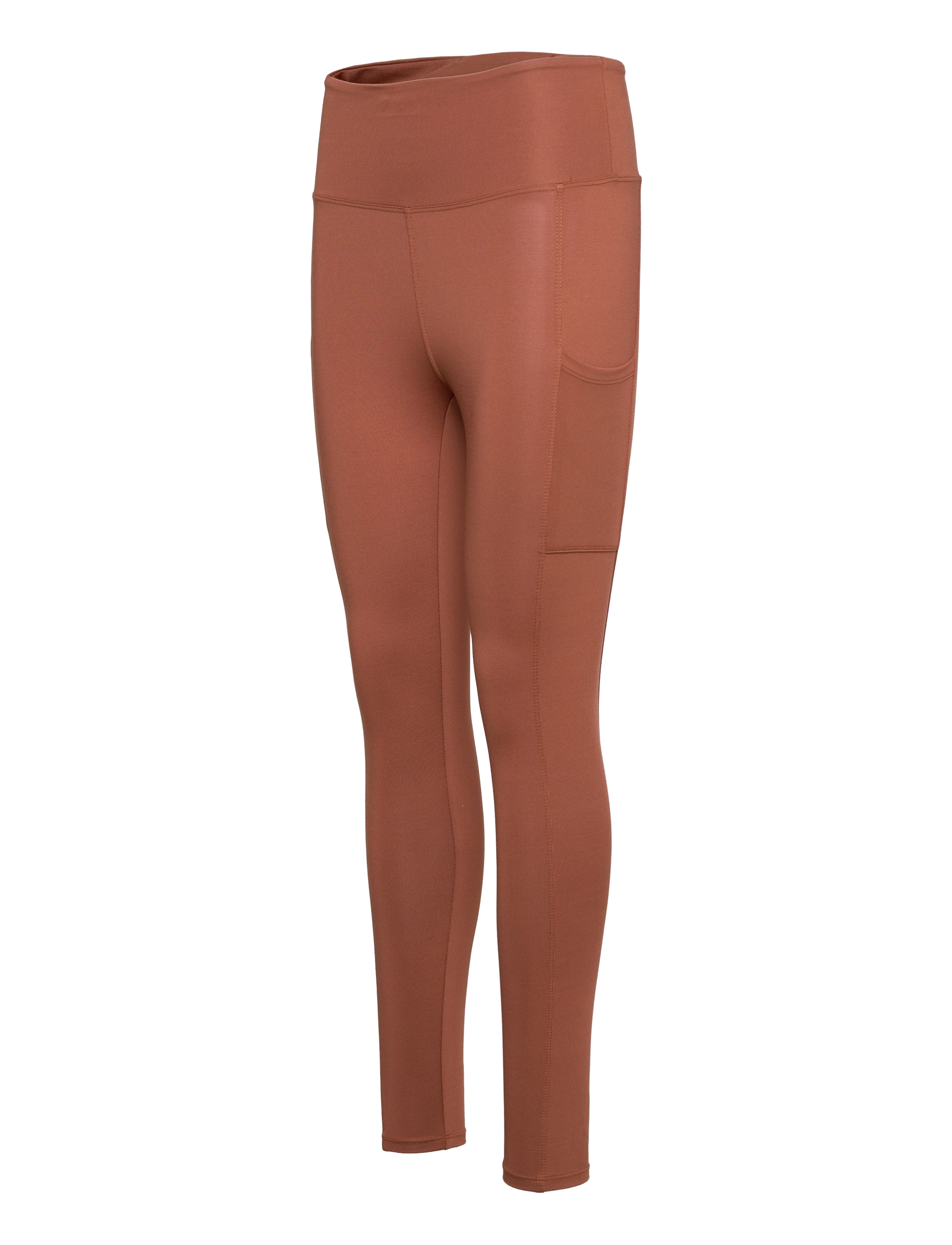 Stay In Place - Side Pocket Tights - fuld længde - rusty clay - 2