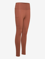 Stay In Place - Side Pocket Tights - running & training tights - rusty clay - 3