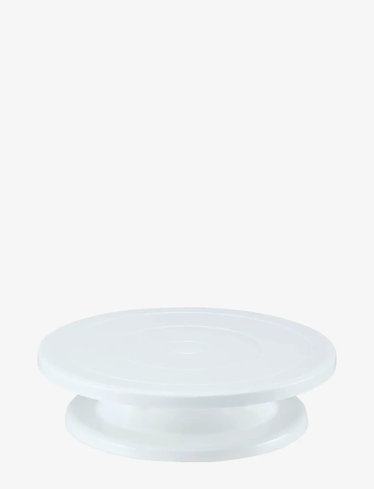 Städter - Cake stand ø27.5cm / H7cm white turnable - kuchenplatten - white - 1
