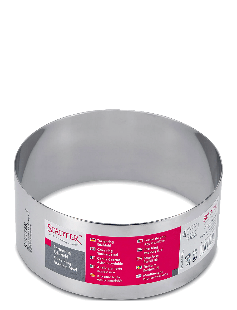 Städter - Cake ring round ø14cm / H6cm not adjustable - küpsise- ja koogivormid - steel - 2