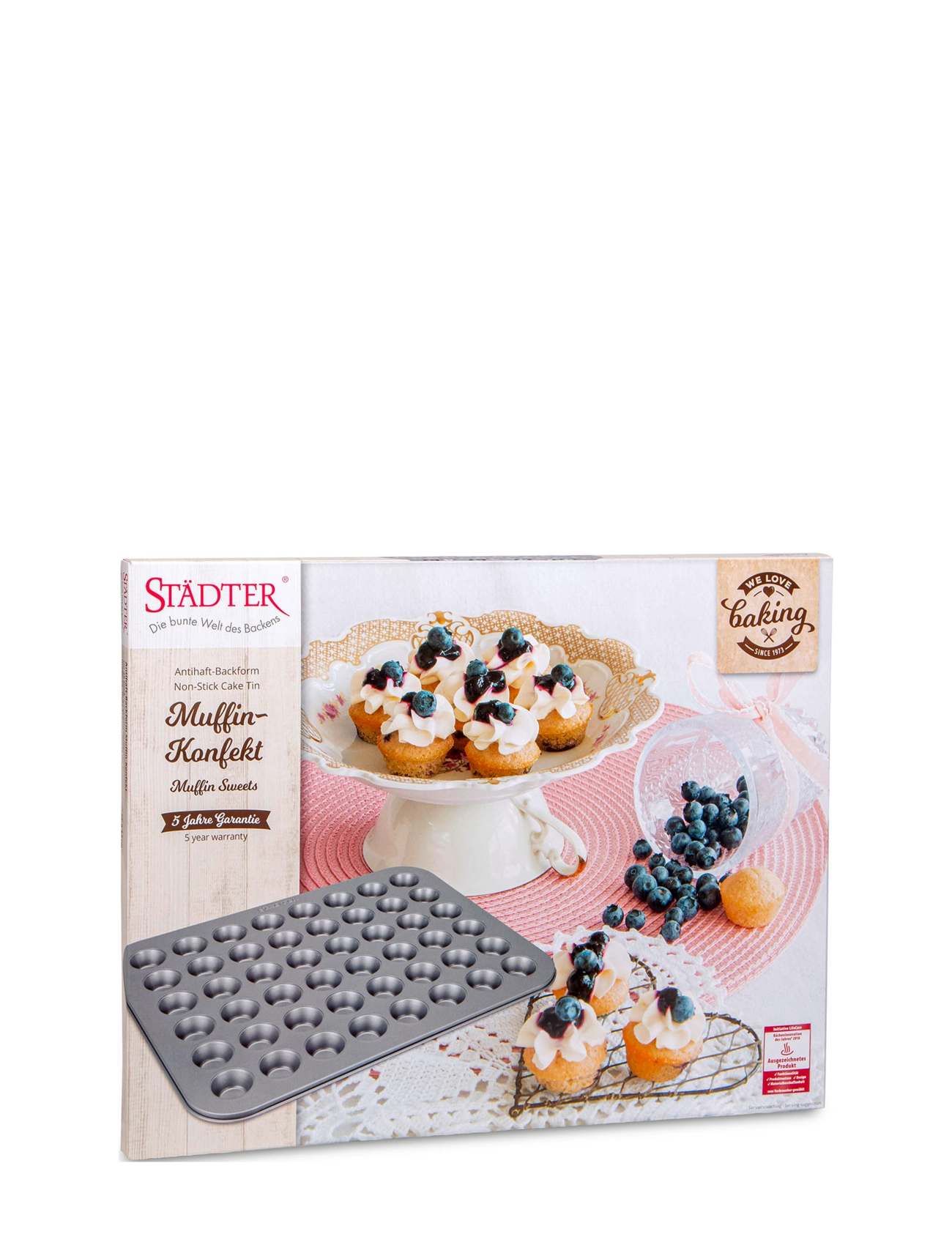 Städter - Muffinsform 40x31cm - cupcake- & muffinsformar - steel - 3