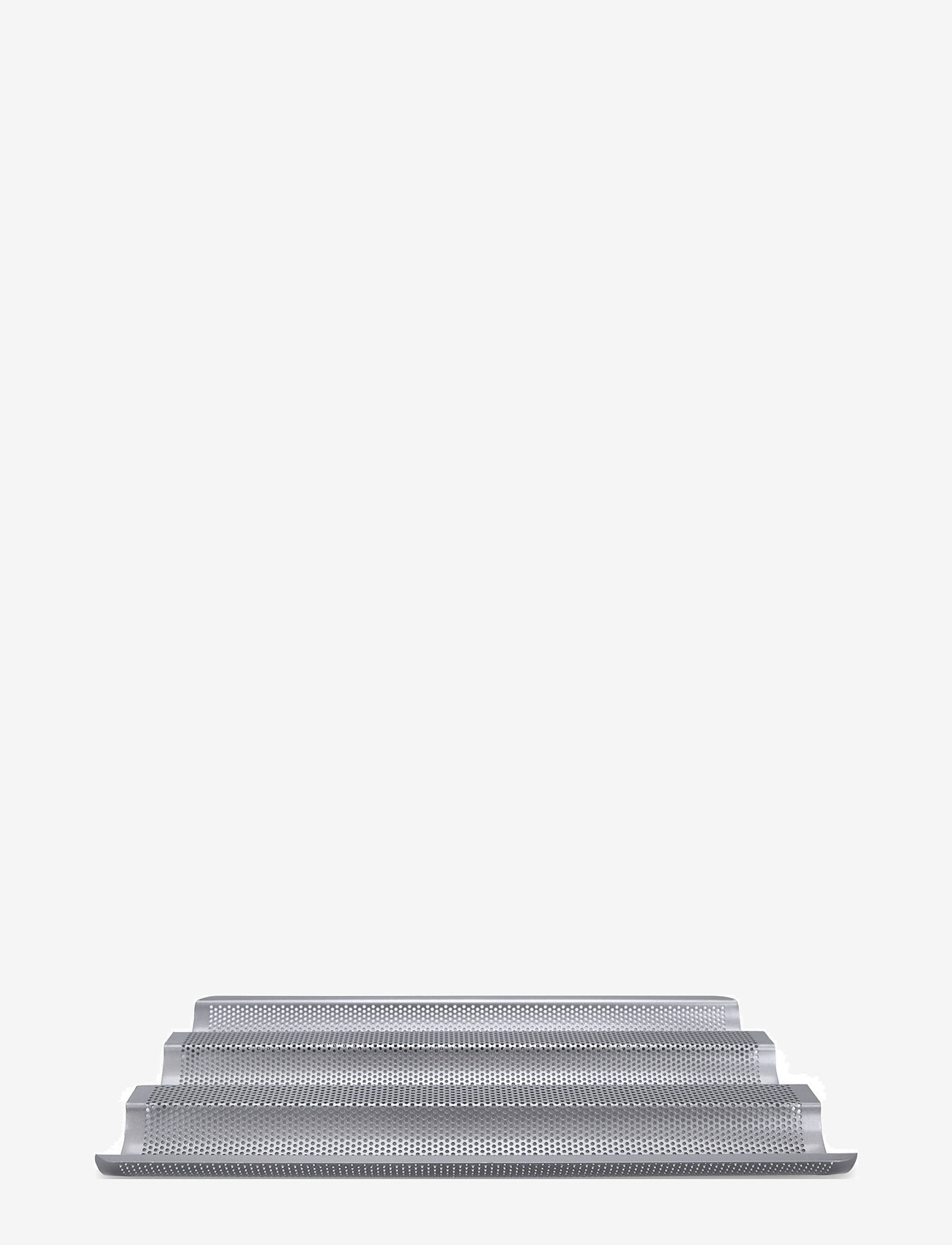 Städter - Baguetteform 37 x 24 cm / H 2,5 cm sølv - brødforme - steel - 2