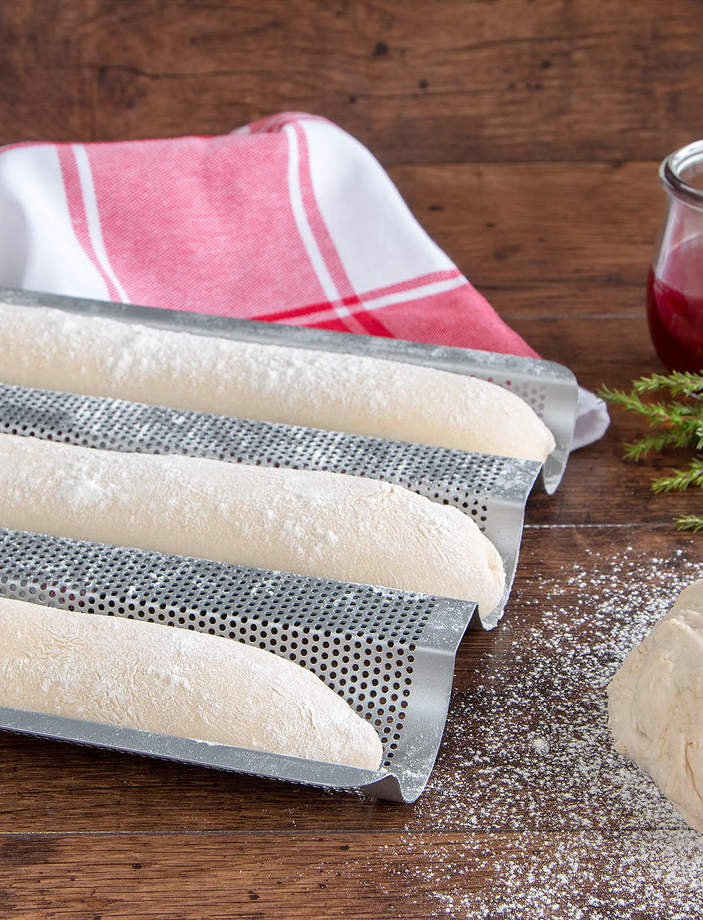 Städter Baguetteform 37 X 24 Cm / H 2,5 Sølv, L37 cm, Baking Tins, Silber - Loaf Homeware