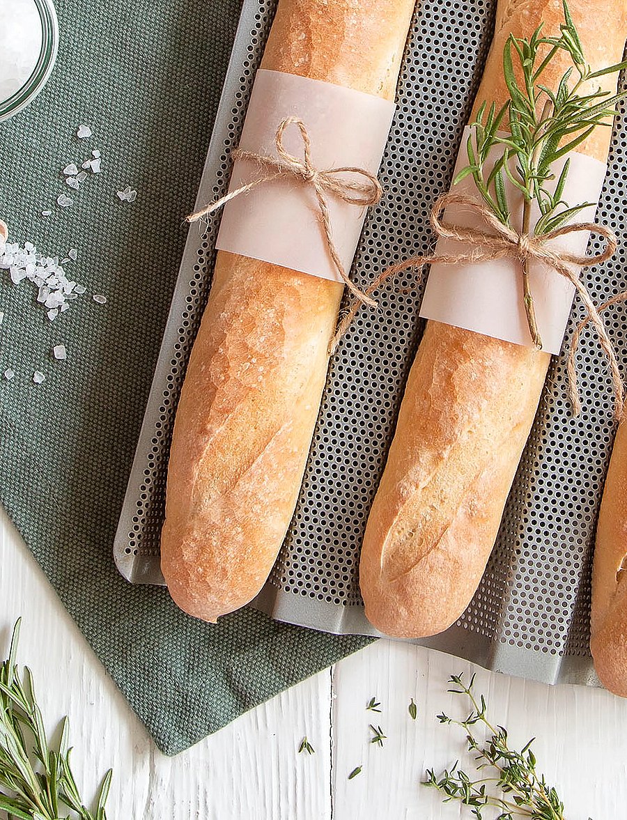 Städter - Baguette 37x24cm / H2.5cm - brotbackformen - steel - 4