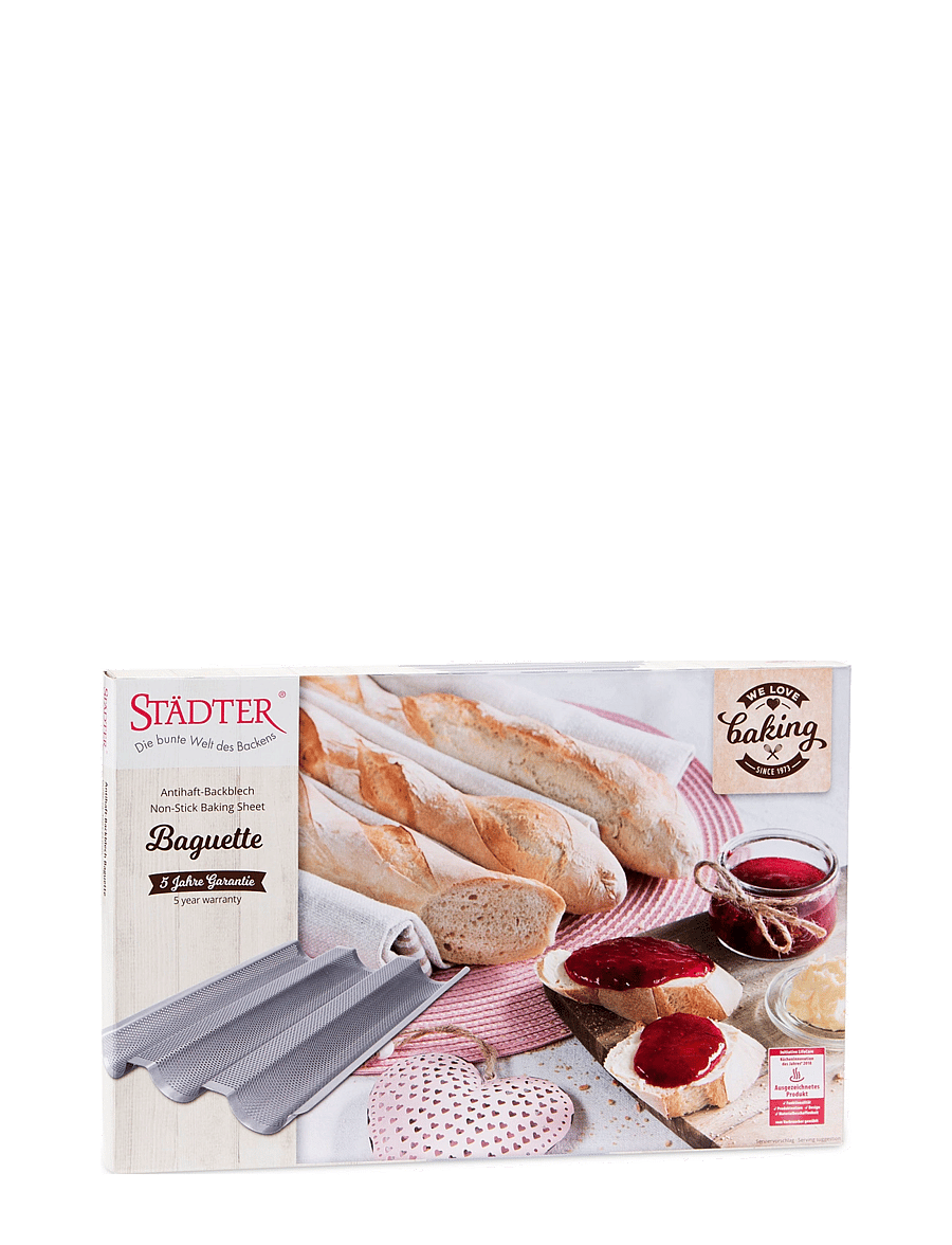 Städter - Baguette 37x24cm / H2.5cm - brotbackformen - steel - 3