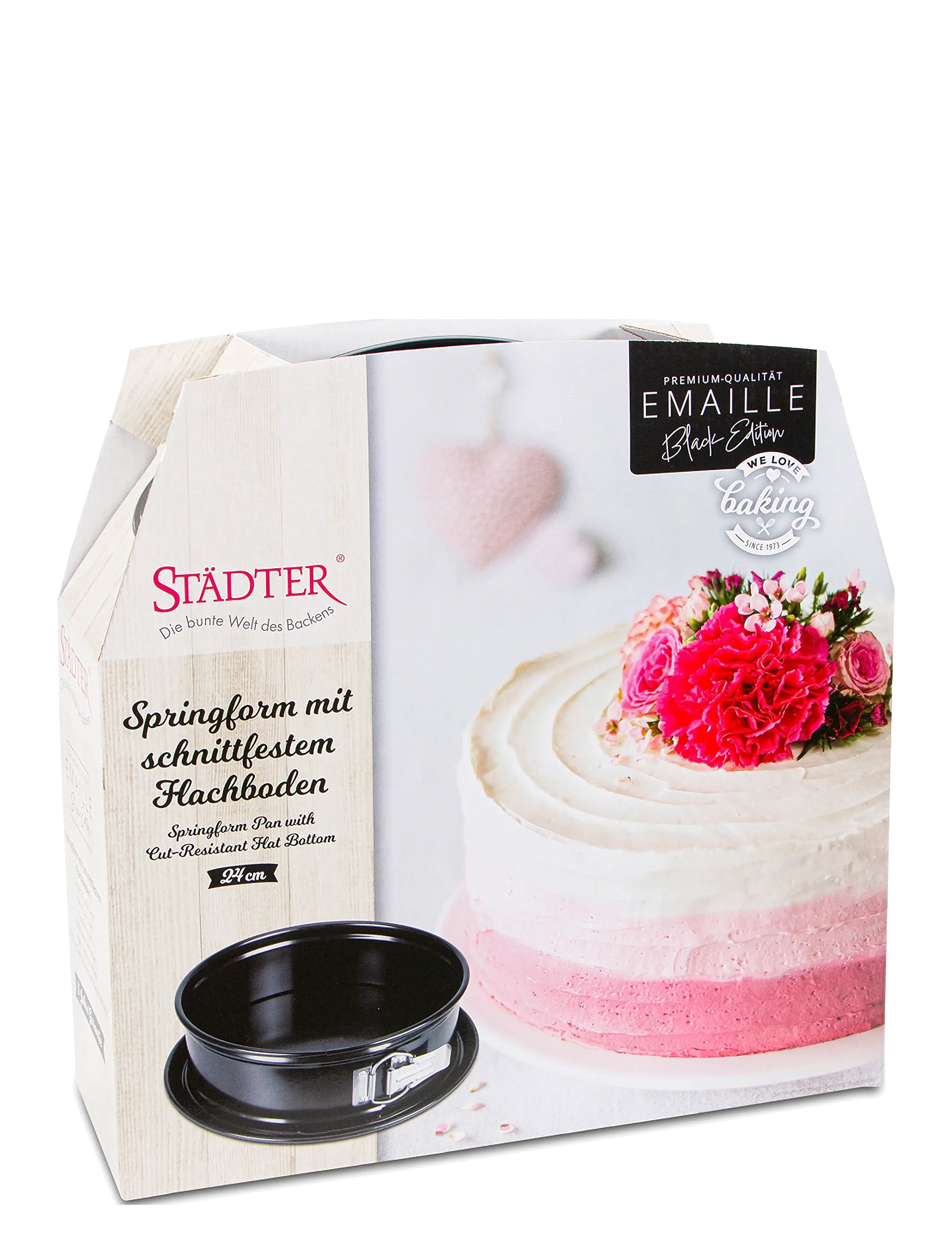 Städter - Springform pan EMAILLE ø24cm / H7cm - küpsise- ja koogivormid - black - 3