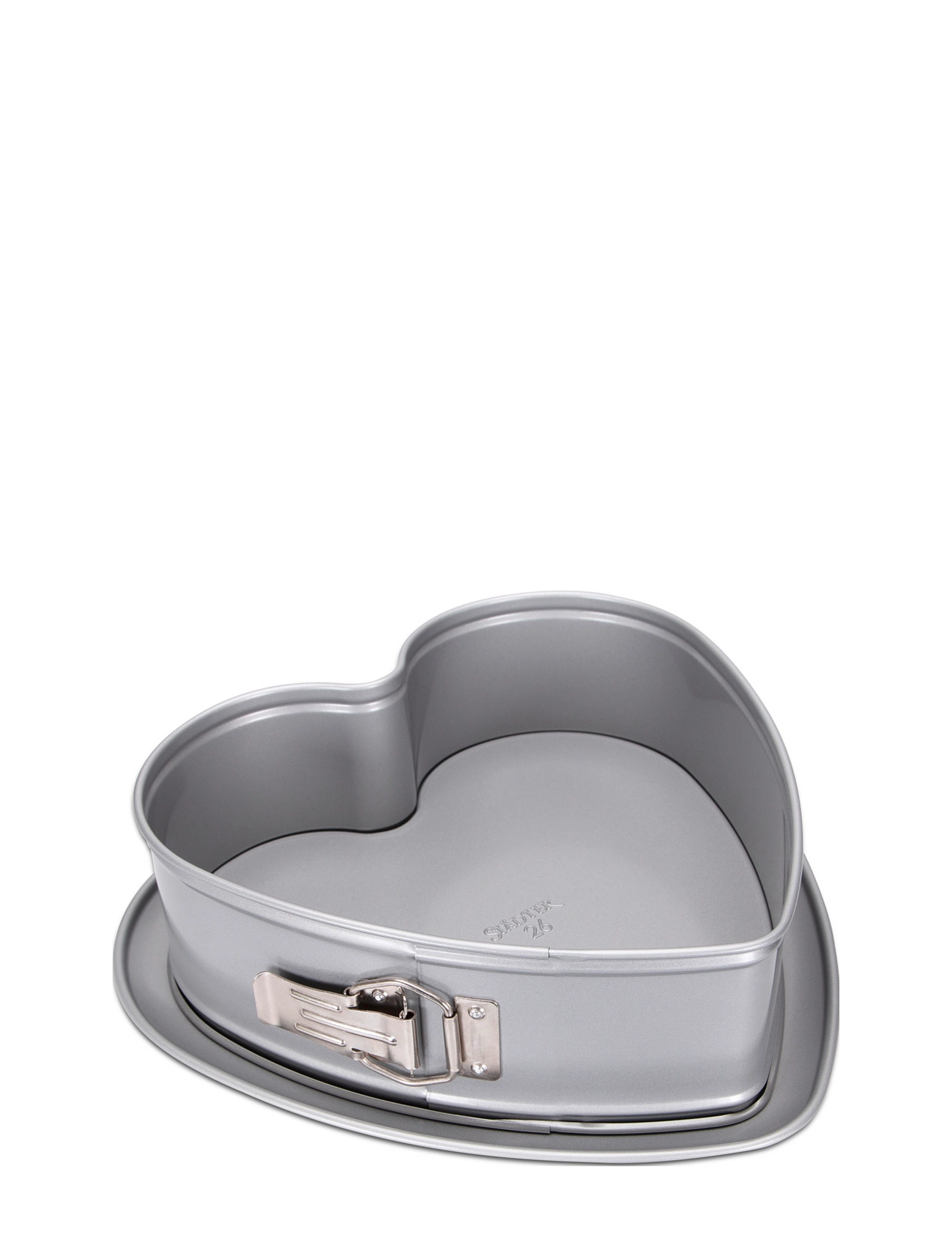 Städter Springform Hjerte Ø 26 Cm / H 7 Cm Sølv, Bageform, Sølv, Str: Ø 26 CM