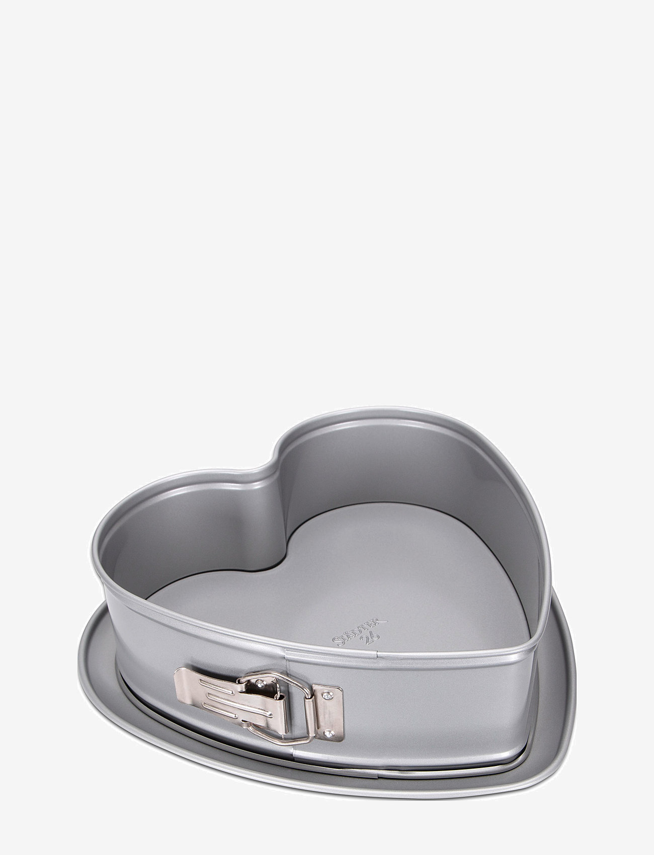 Städter - Springform Hjerte ø 26 cm / H 7 cm sølv - bagning - steel - 1