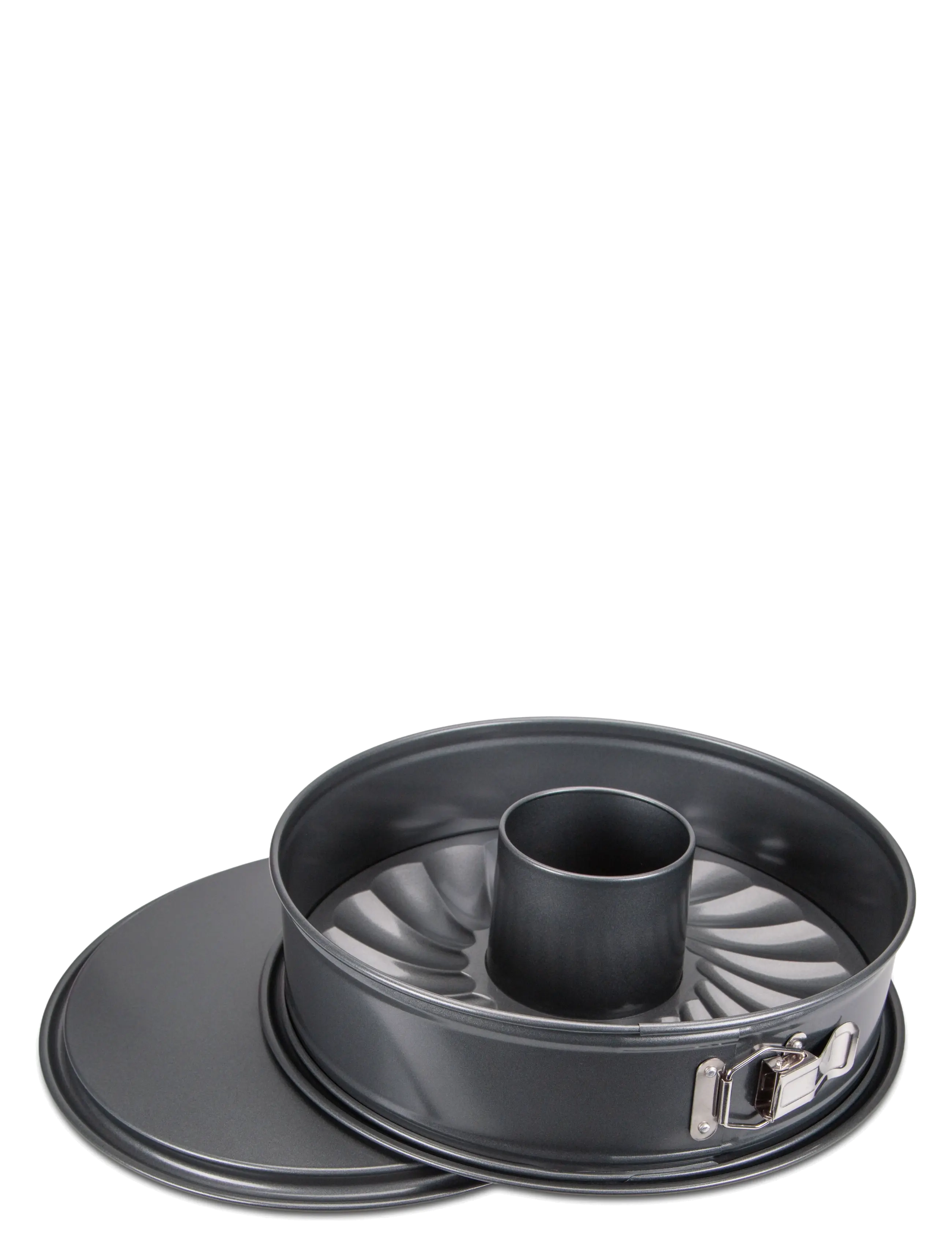 Städter - Springform with flat and tube bottom  Ø 28 cm - küpsise- ja koogivormid - grey - 1