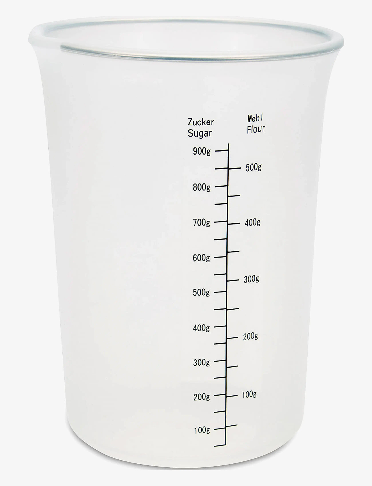 Städter - Målebæger ø 12 cm / H 16,5 cm transparent silikone - måleskeer - clear - 1