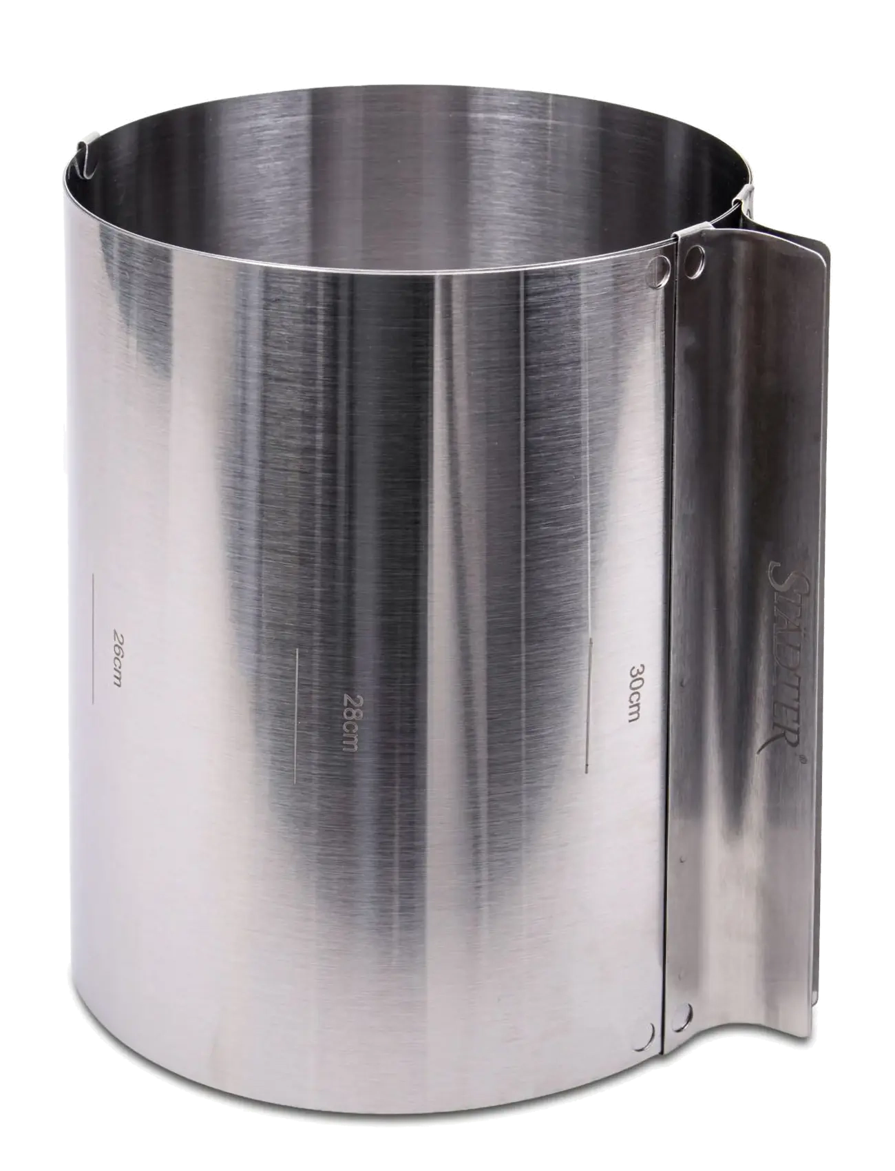 Städter - Baking Frame round Ø 15-30 cm - küpsise- ja koogivormid - silver - 2