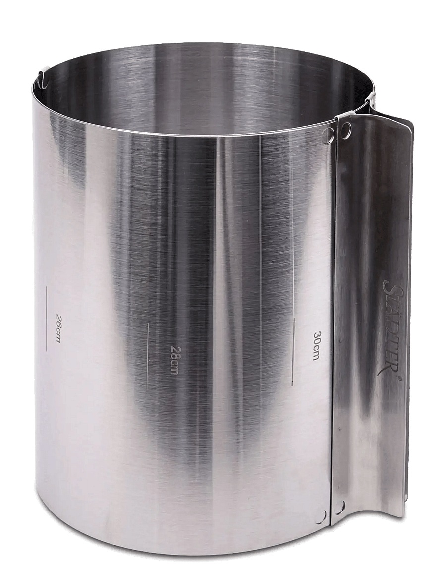 Städter - Baking Frame round Ø 15-30 cm - küpsise- ja koogivormid - silver - 2