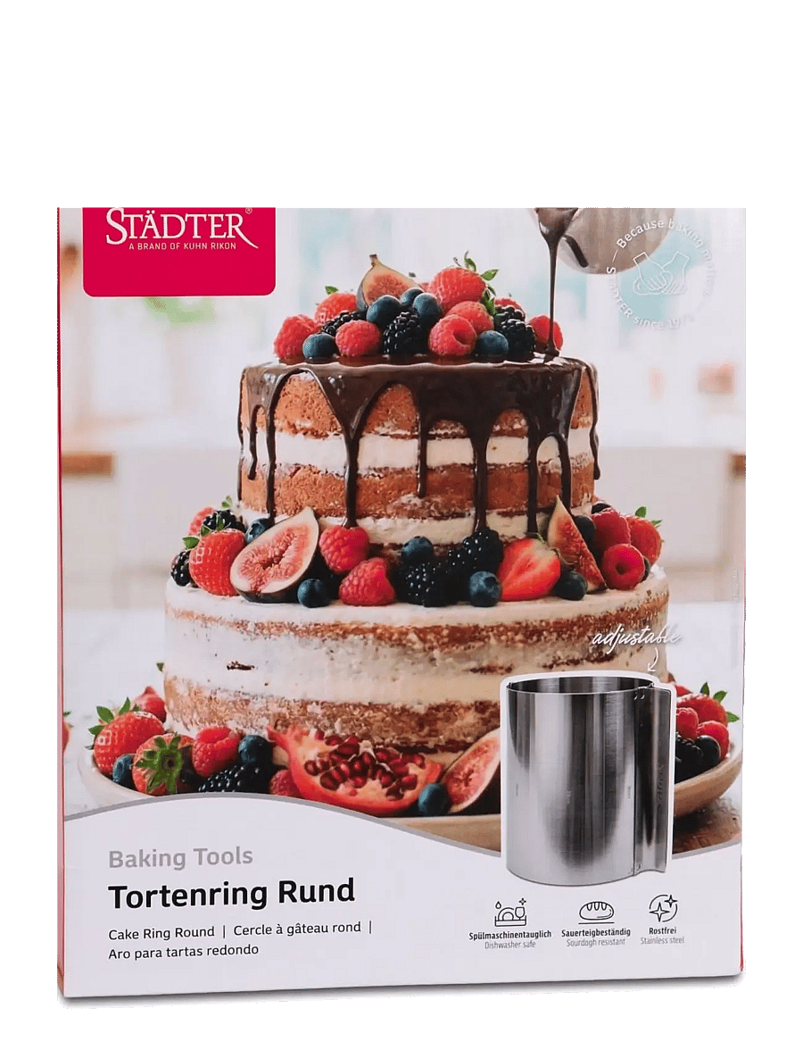 Städter - Baking Frame round Ø 15-30 cm - küpsise- ja koogivormid - silver - 3