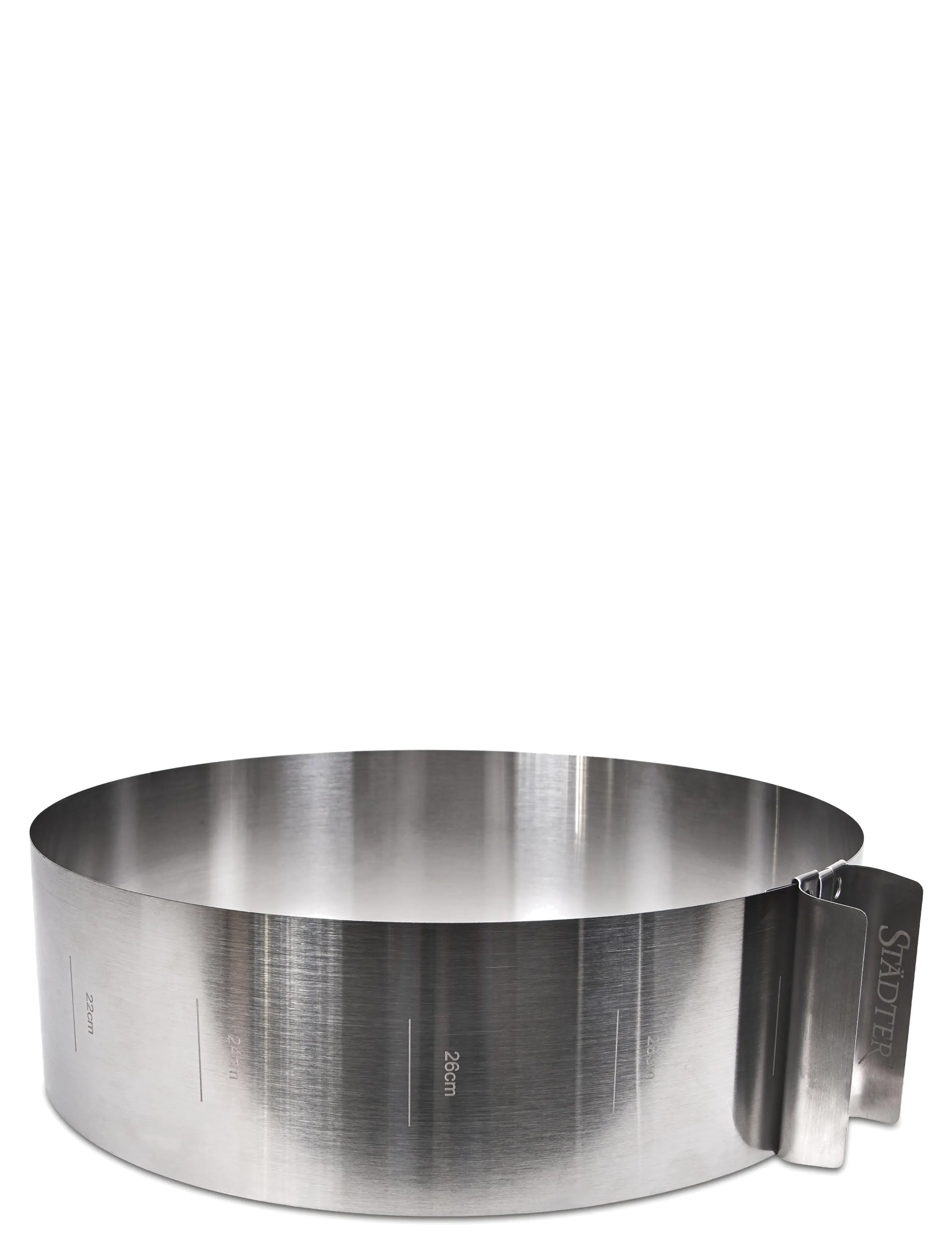 Städter - Baking Frame round Ø 15-30 cm - küpsise- ja koogivormid - silver - 2