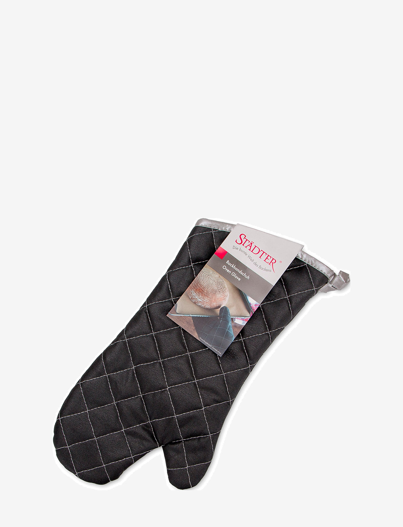 Städter - Ovn handske 36,5 x 18 cm sort - grydelapper & ovnhandsker - black - 2