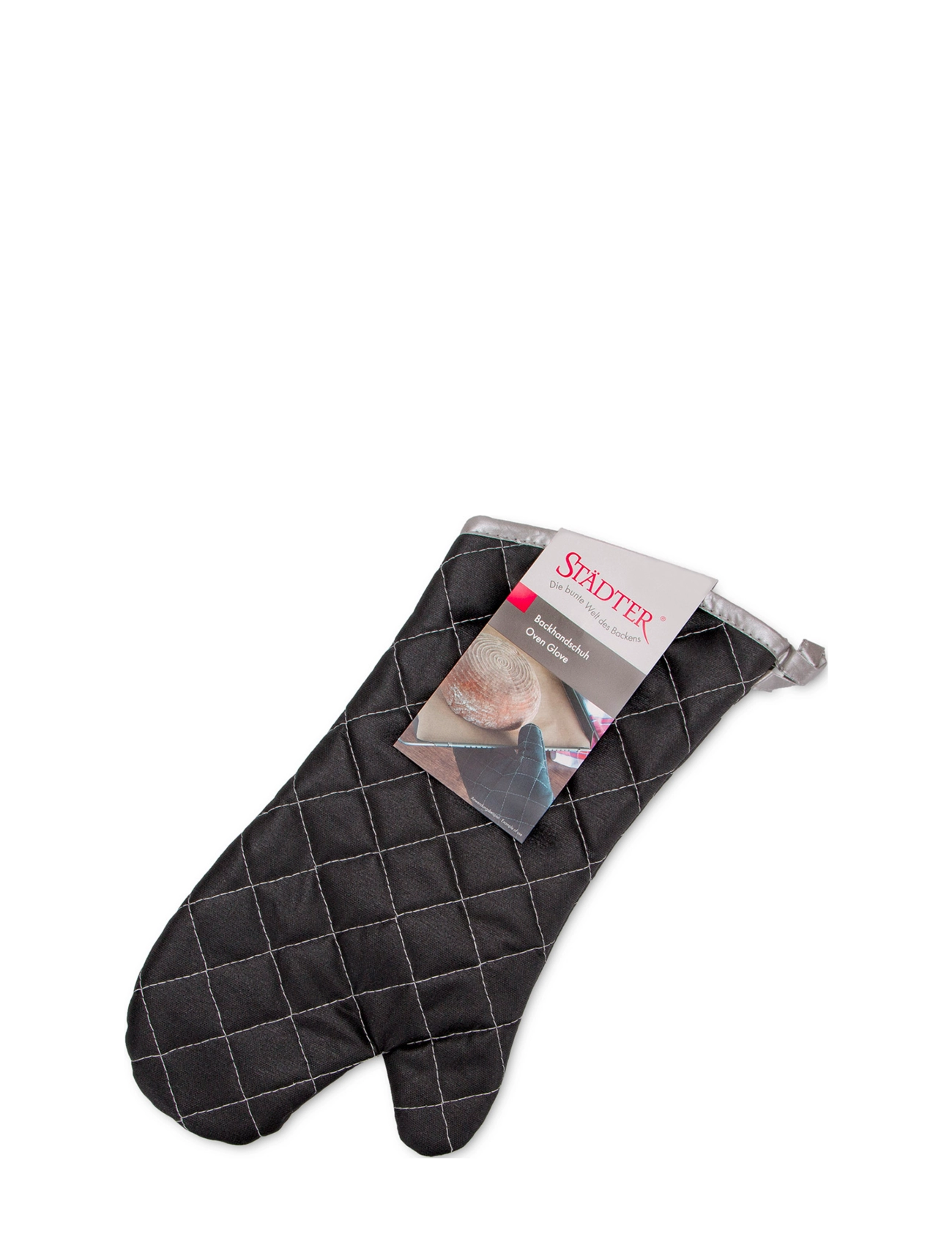 Städter - Oven Glove 36.5x18cm - ovenwanten, handschoen- en pannenlappen - black - 2