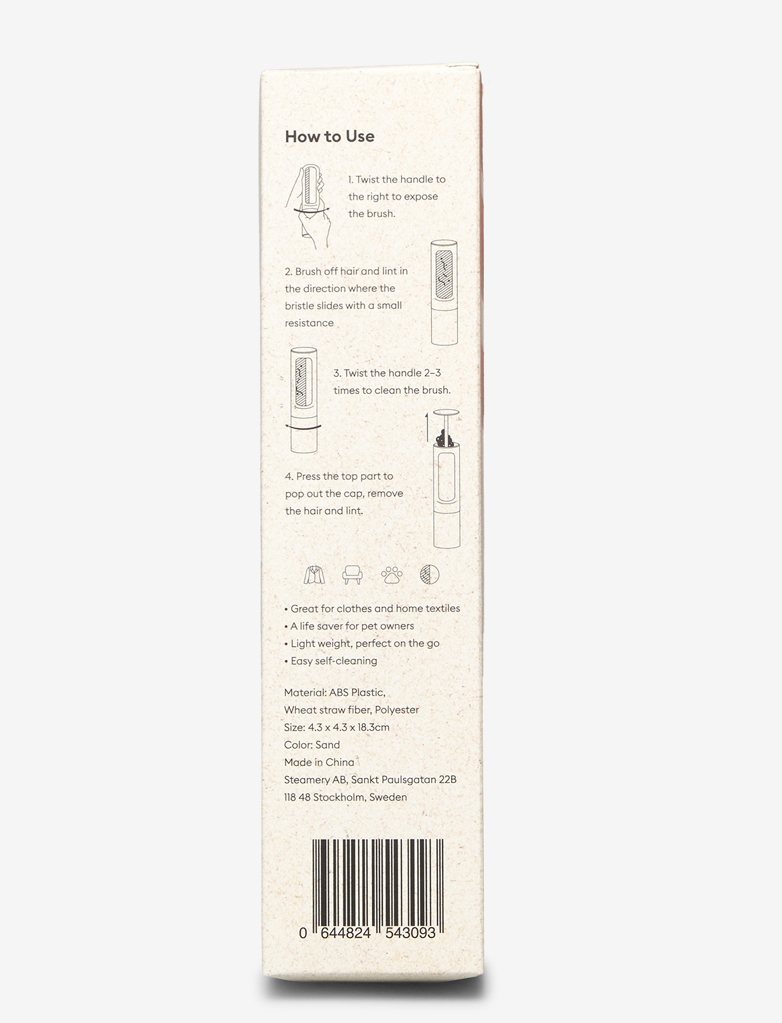 Steamery - Lint Brush - wäsche - beige - 2