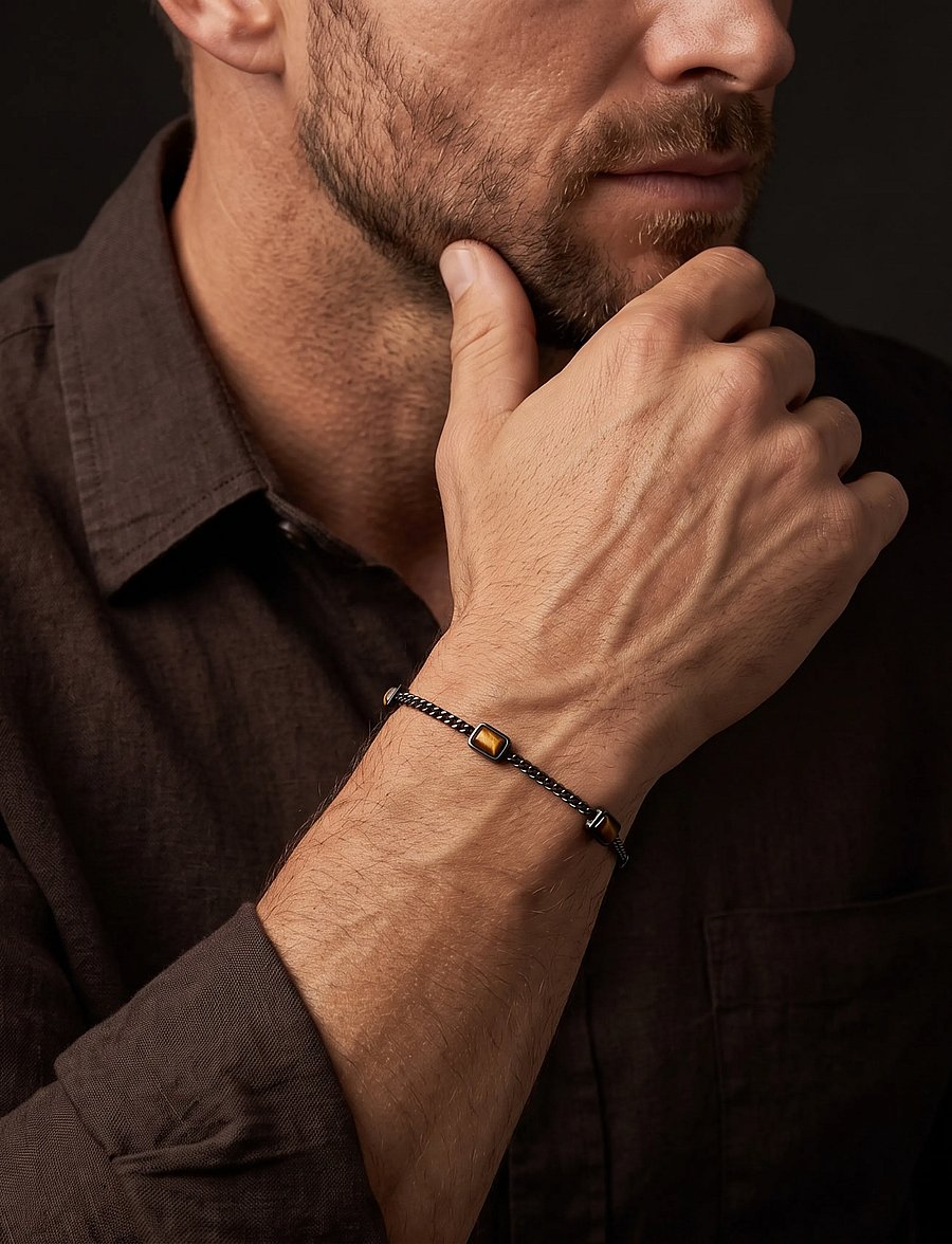 Steel & Barnett - Bennet Bracelet - armband - brown - 3