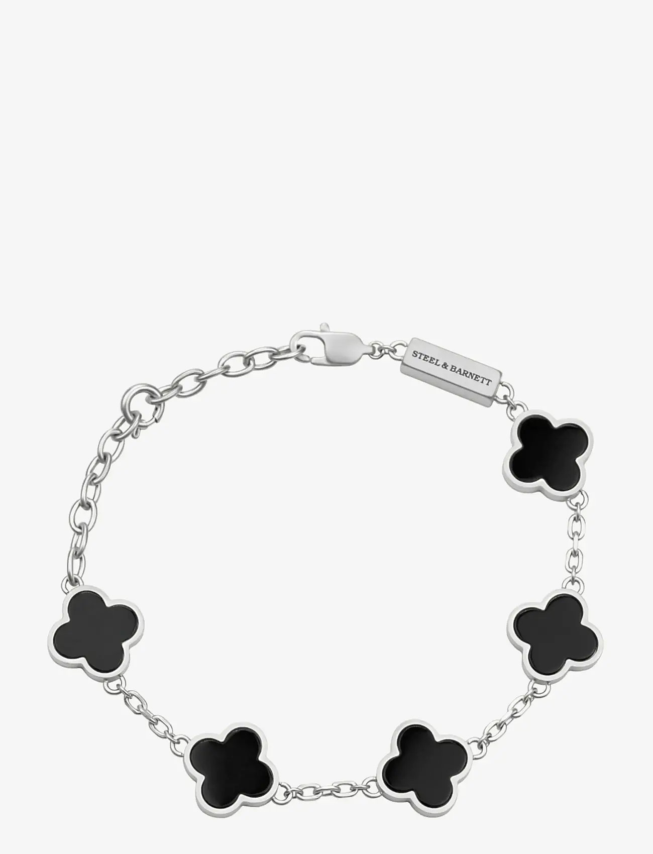 Steel & Barnett - Clover Bracelet - käevõrud - black - 1