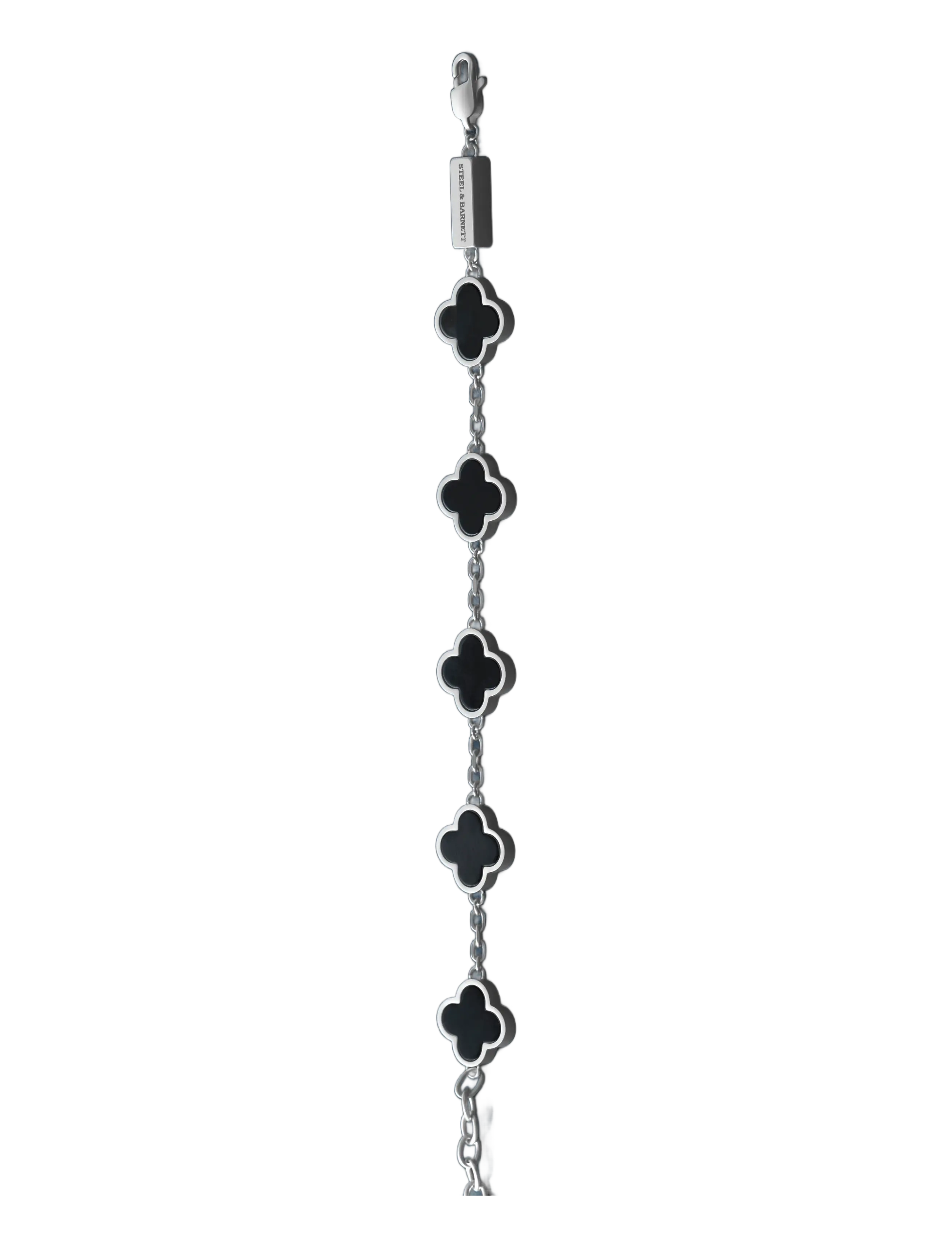 Steel & Barnett - Clover Bracelet - armband - black - 2