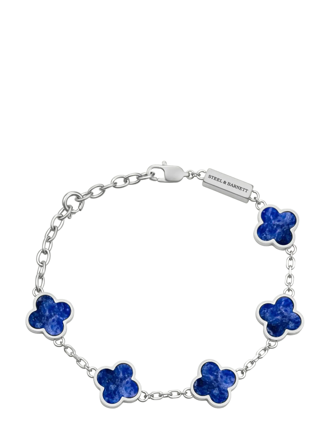 Steel & Barnett Clover Bracelet, Mænd, Kløver Armbånd, Blå, Str: ONE SIZE 17 - 23 cm