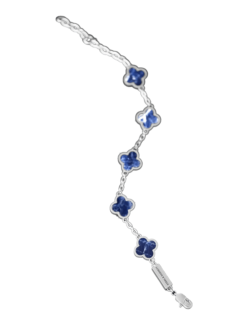 Steel & Barnett - Clover Bracelet - bracelets - blue - 2
