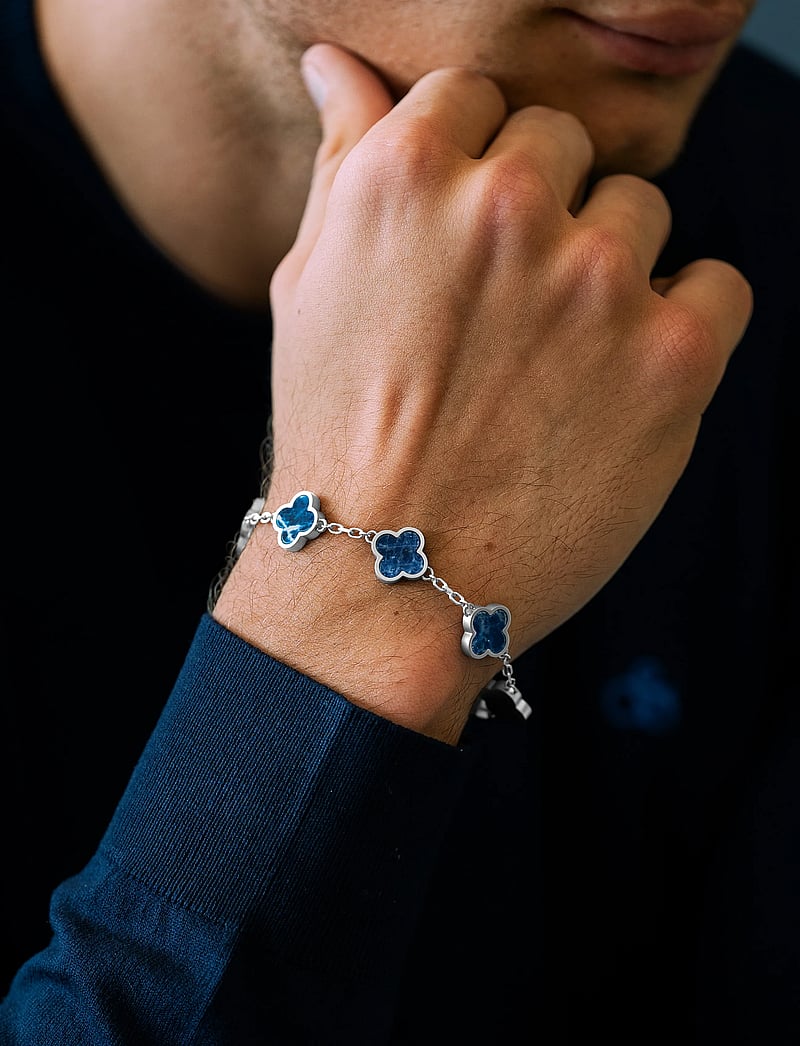 Steel & Barnett - Clover Bracelet - bracelets - blue - 3