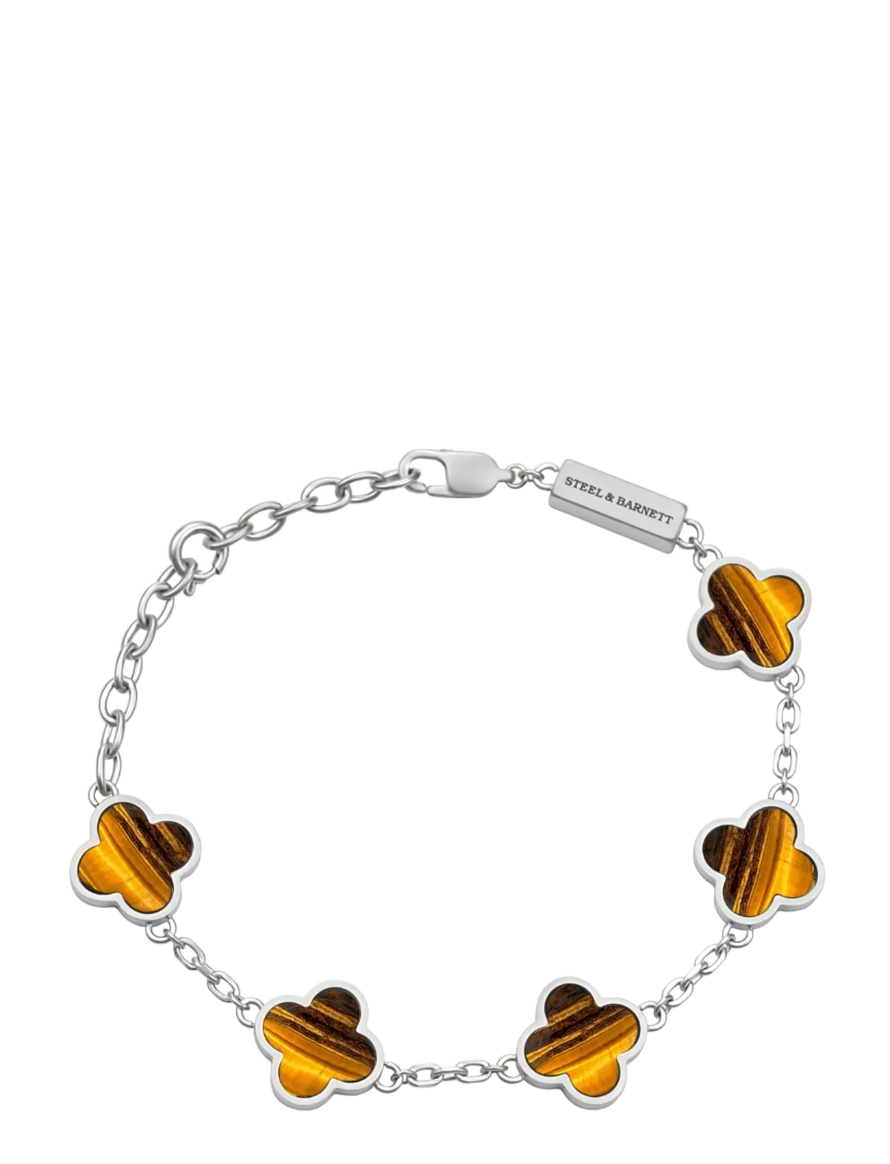 Steel & Barnett Clover Bracelet - Steel & Barnett - BROWN / brown
