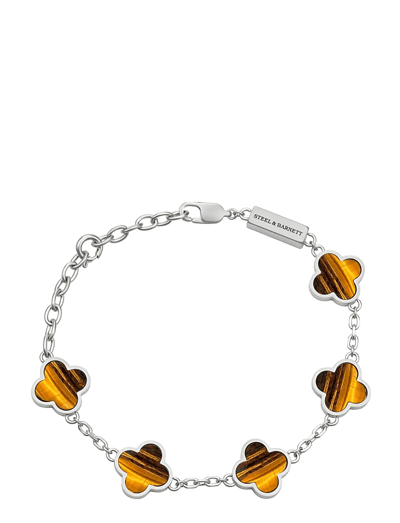Steel & Barnett - Clover Bracelet - armbånd - brown - 1