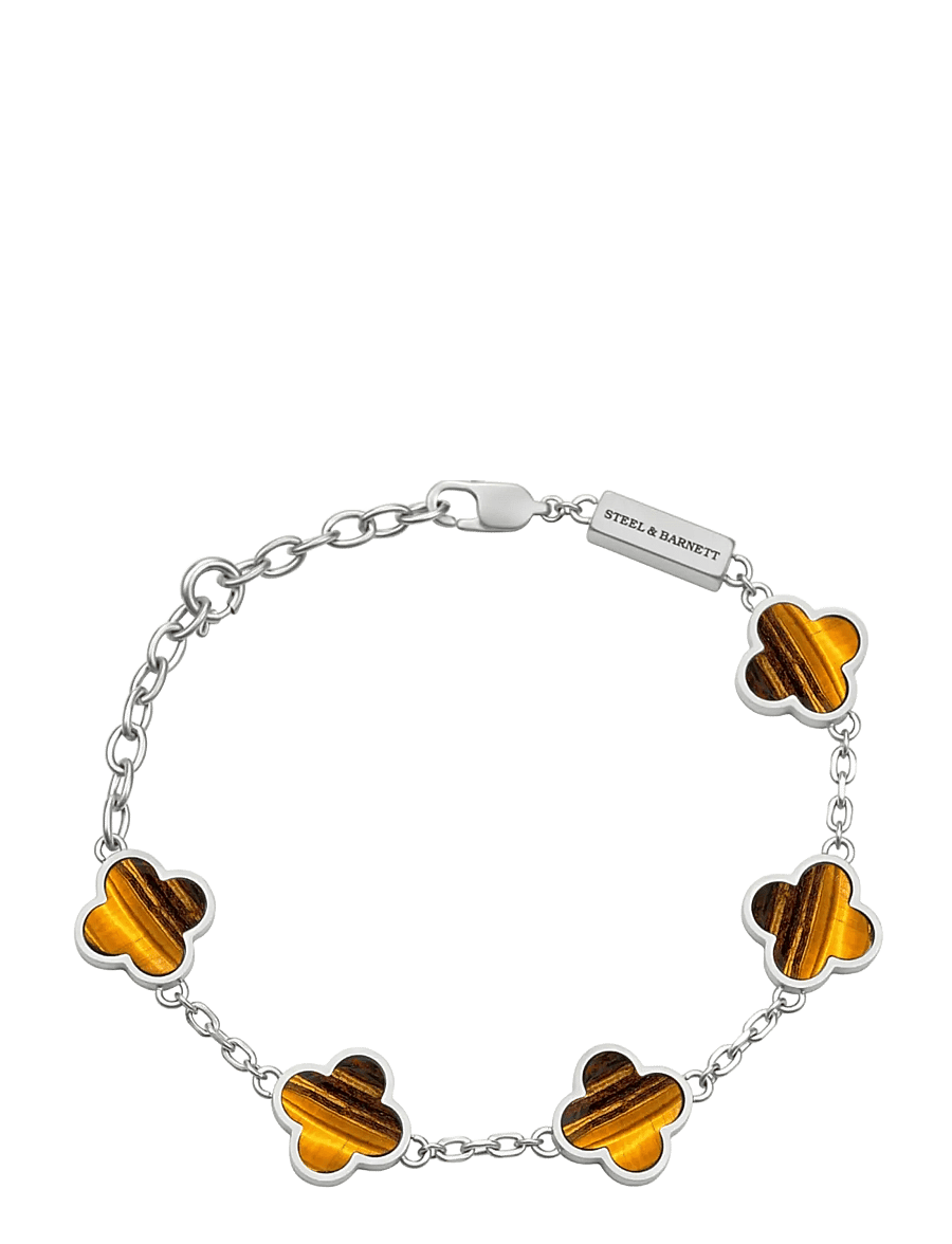 Steel & Barnett - Clover Bracelet - armbänder - brown - 1