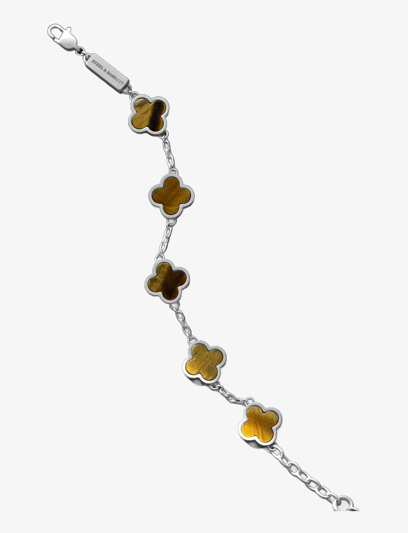Steel & Barnett - Clover Bracelet - armbånd - brown - 2