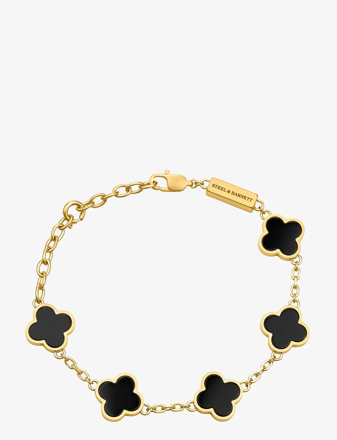 Steel & Barnett - Clover Bracelet - armbånd - gold - 1