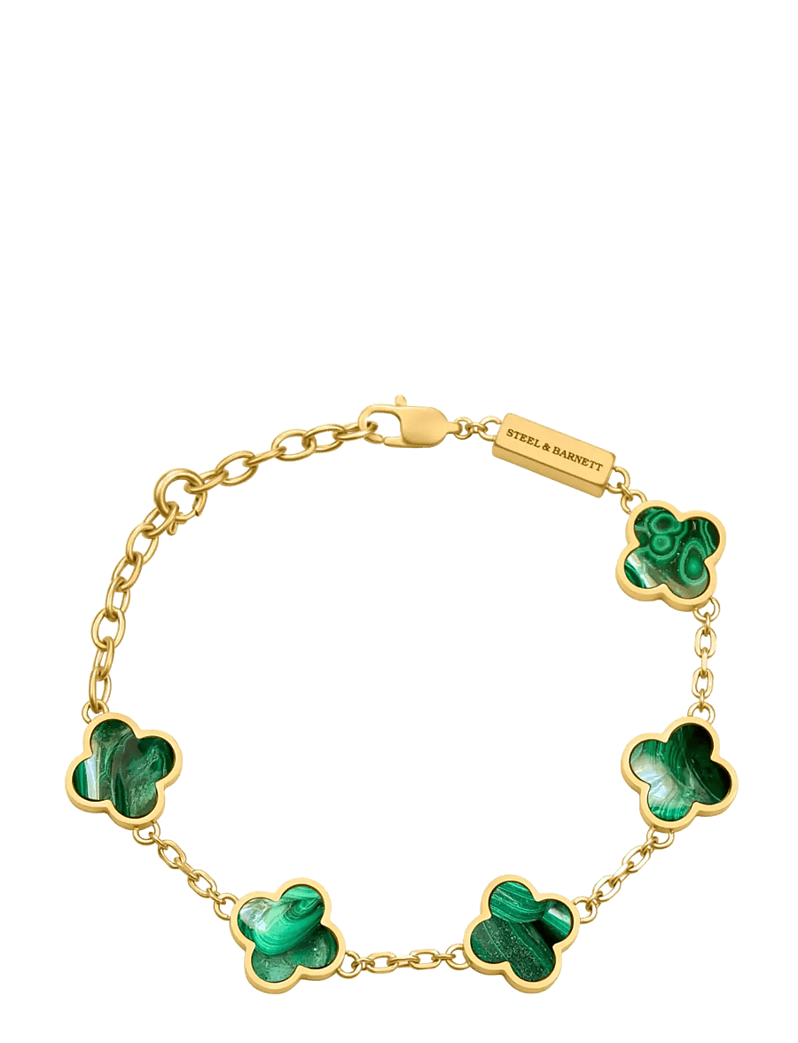 Steel & Barnett - Clover Bracelet - armbänder - green - 1